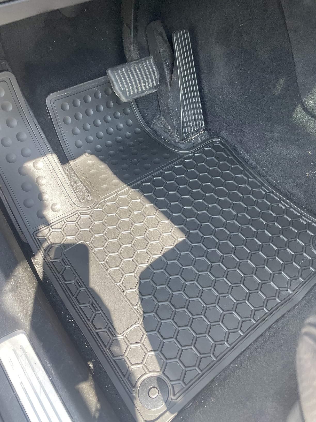 Car Floor Mats Custom Fit for 2016-2026 Volvo XC90 1st + 2nd + 3rd Row Black Rubber Auto Liner Mats All Weather Protection Heavy Duty Odorless customer photo 1