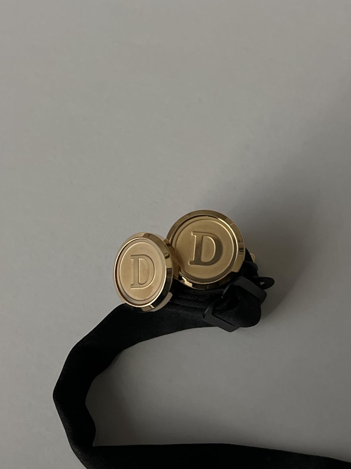 Initial Gold Cufflinks for Men Gold Cuff Links Personalized Copper CuffLinks Letter Cufflinks Gift for Groom Husband Father customer photo 2