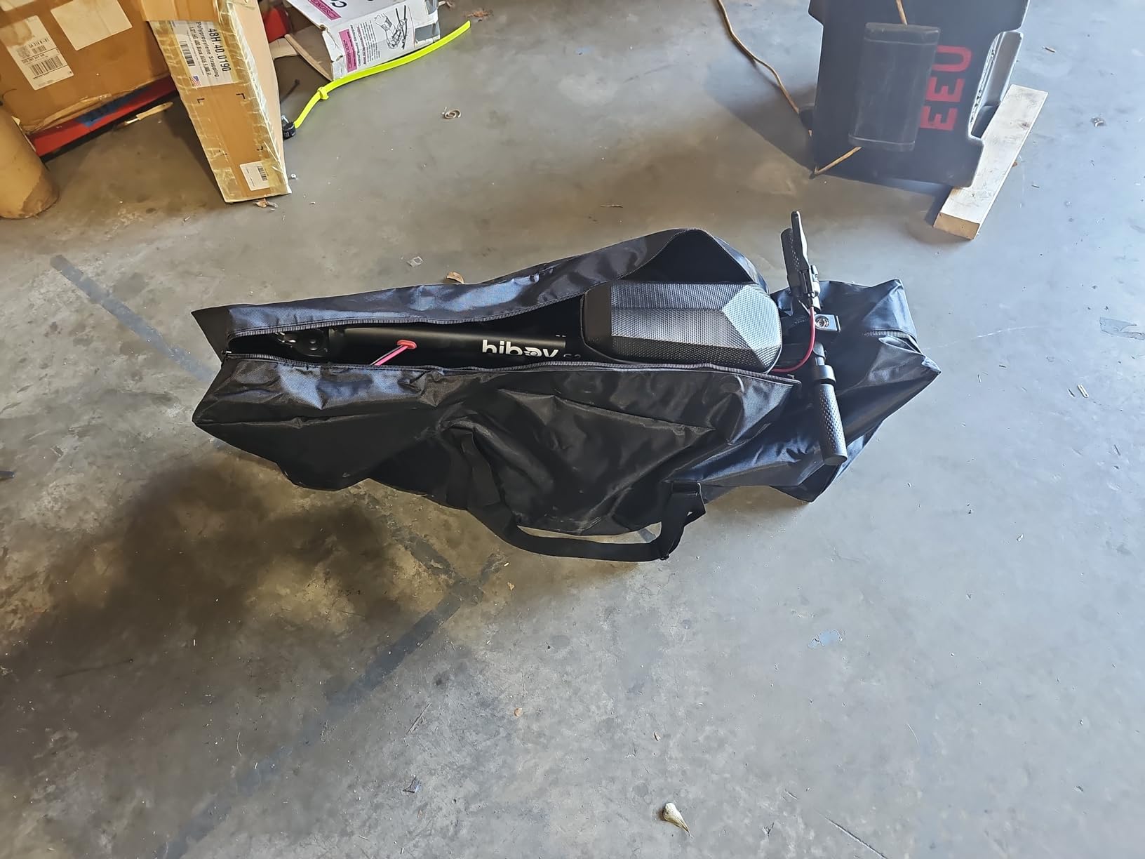 Electric Scooter Carrying Bag E-Scooter Storage Transport Bag Foldable Scooter Accessory Backpack Handbag Shoulder Bag Heavy Duty for Mijia M365/M365 Pro Xiaomi Segway (Black) customer photo 2