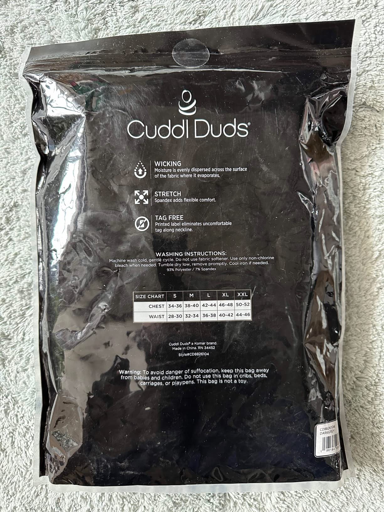Cuddl Duds Mens Heavyweight Cold Weather Fleece Lined Thermal Set - Long Sleeve Shirt & Leggings - Lounge Sets for Men customer photo 1