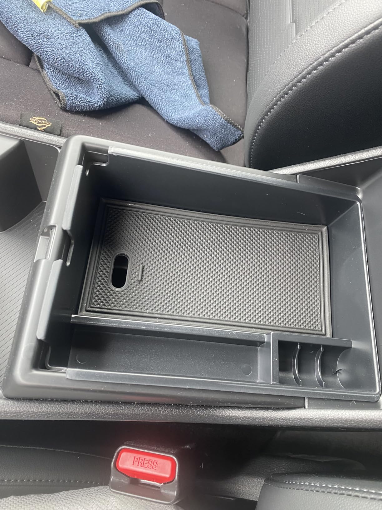 Compatible with Kia Sportage 2026 2025 2024 2023 Accessories NQ5 Car Interior Center Console Organizer Armrest Storage Box Armrest Cover Insert Tray - Black customer photo 1