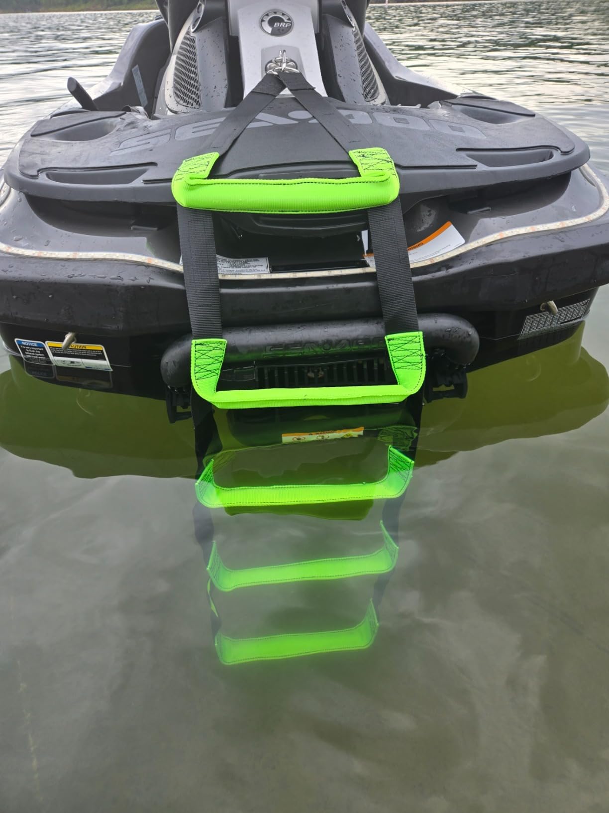 itayak 3 Step Boat Rope Ladder, Foldable Assist Boarding Outdoor Climbing Rope Ladder for Inflatable Boat, Pontoon Boat, Sailboat, Kayak, Motorboat, Canoeing customer photo 2