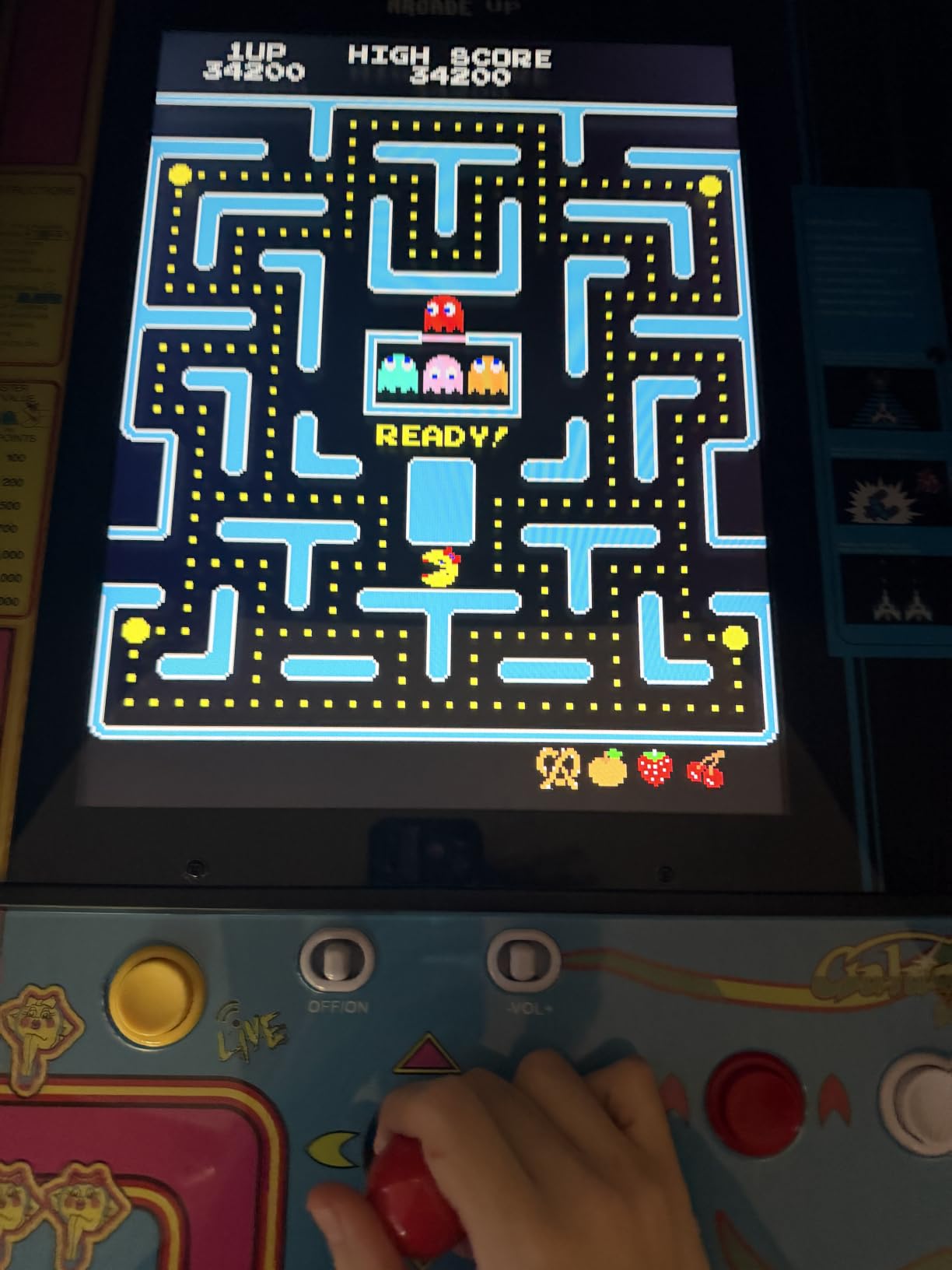 Arcade1Up Pac-Man Deluxe Arcade Gaming Cabinet, 14 Classic Games | Real Feel Joysticks and Buttons, 17-Inch Color Screen customer photo 2