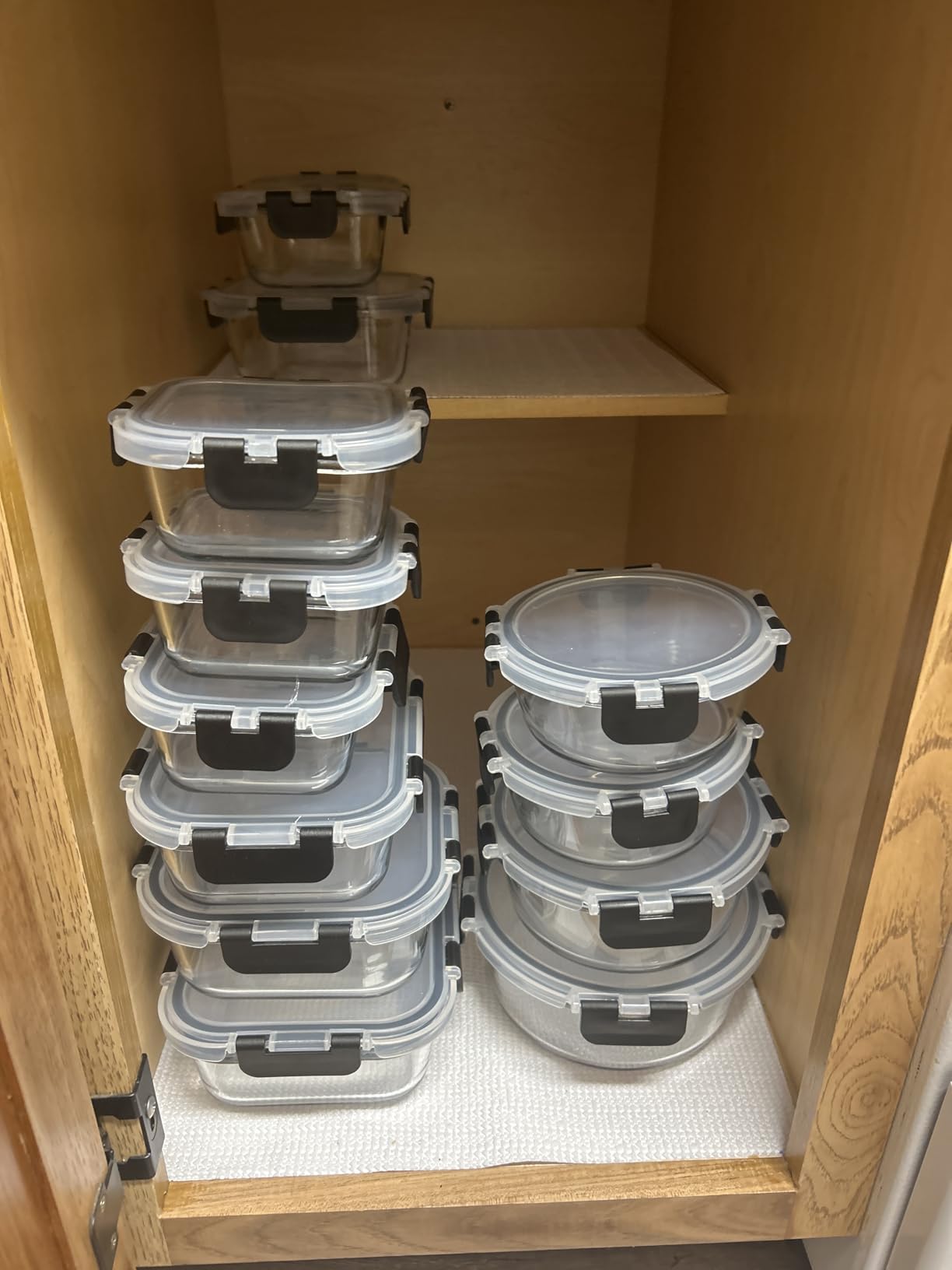 Magic Mill Premium Borosilicate Glass Food Storage Containers with lids Set | 24pc Sets with 12 Bowls & 12 Airtight Locking Lids for Lunch & Meal Prep, Safe for Oven, Freezer, Dishwasher, BPA-Free customer photo 2