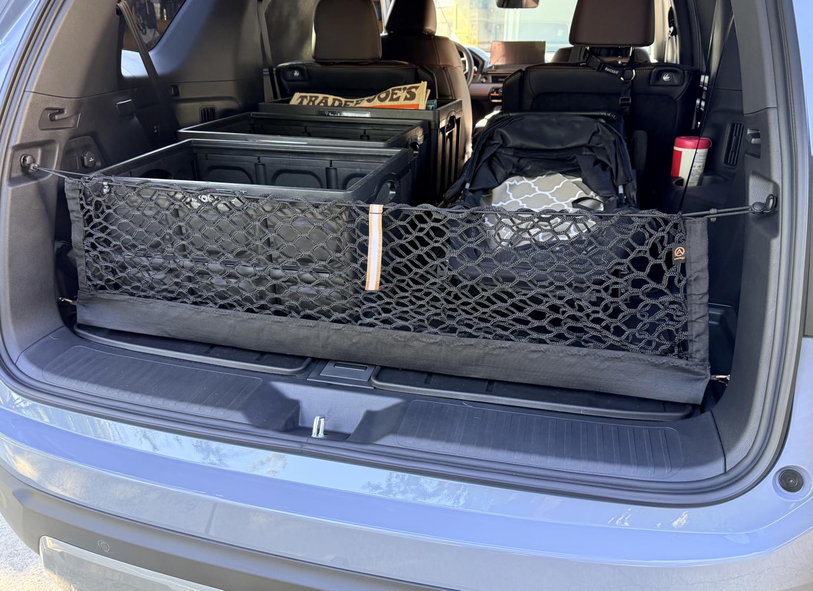 Muslogy Truck Bed Cargo Net Trunk Netting Compatible with Honda Pilot 2023-2026 | 2026+ Passport Accessories, Pickup Cargo Organizer SUV Sedan Storage Net w/Heavy Duty Carabiners customer photo 1