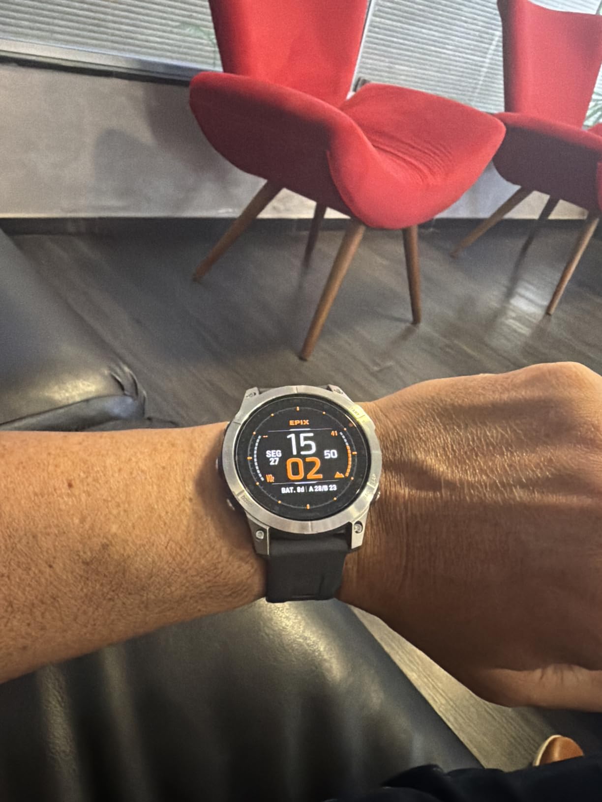 Garmin epix Gen 2, Premium Active Smartwatch, Touchscreen AMOLED Display, Adventure Watch with Advanced Features, Slate Steel (Renewed) customer photo 1