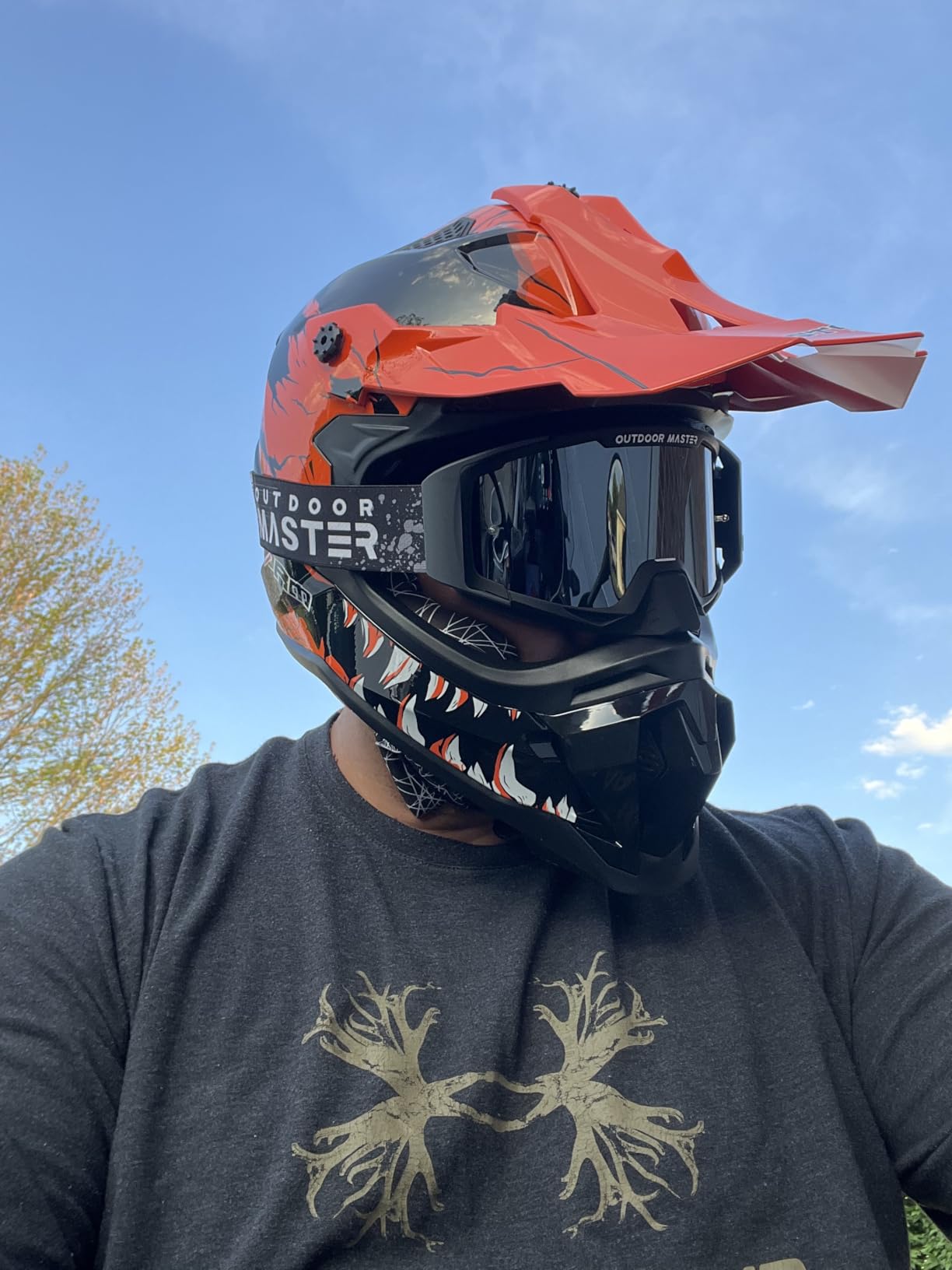 OutdoorMaster Mustang Dirt Bike Goggles, OTG Motorcycle Motocross Goggles customer photo 1