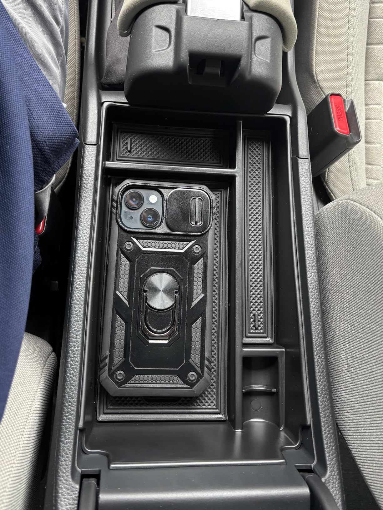 RUNROAD Center Console Organizer Tray Compatible with Honda HR-V 2023 2024 2025 2026 2027 HRV Accessories, ABS Console Organizer Armrest Storage Box Coin Holder, Black customer photo 1