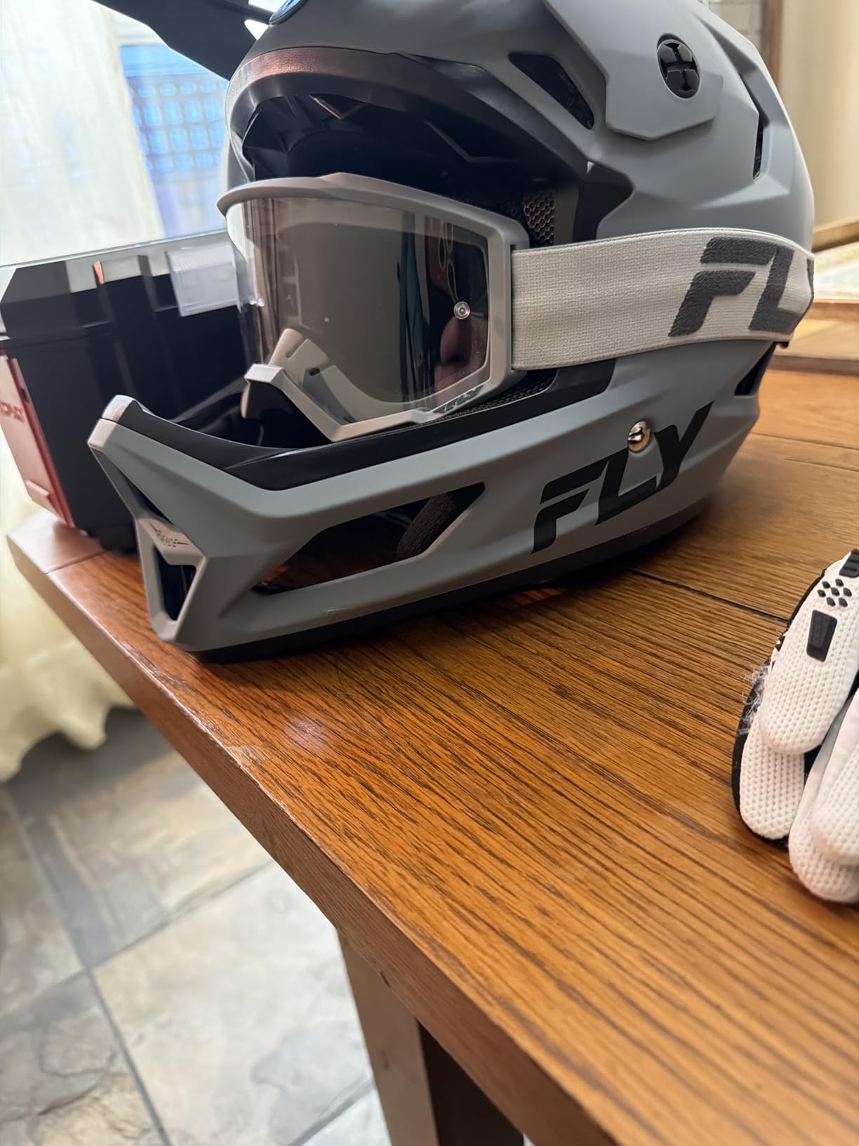 Fly Racing Focus Goggle Silver/Charcoal-Adult | ATV Clear Vision & Durable customer photo 2