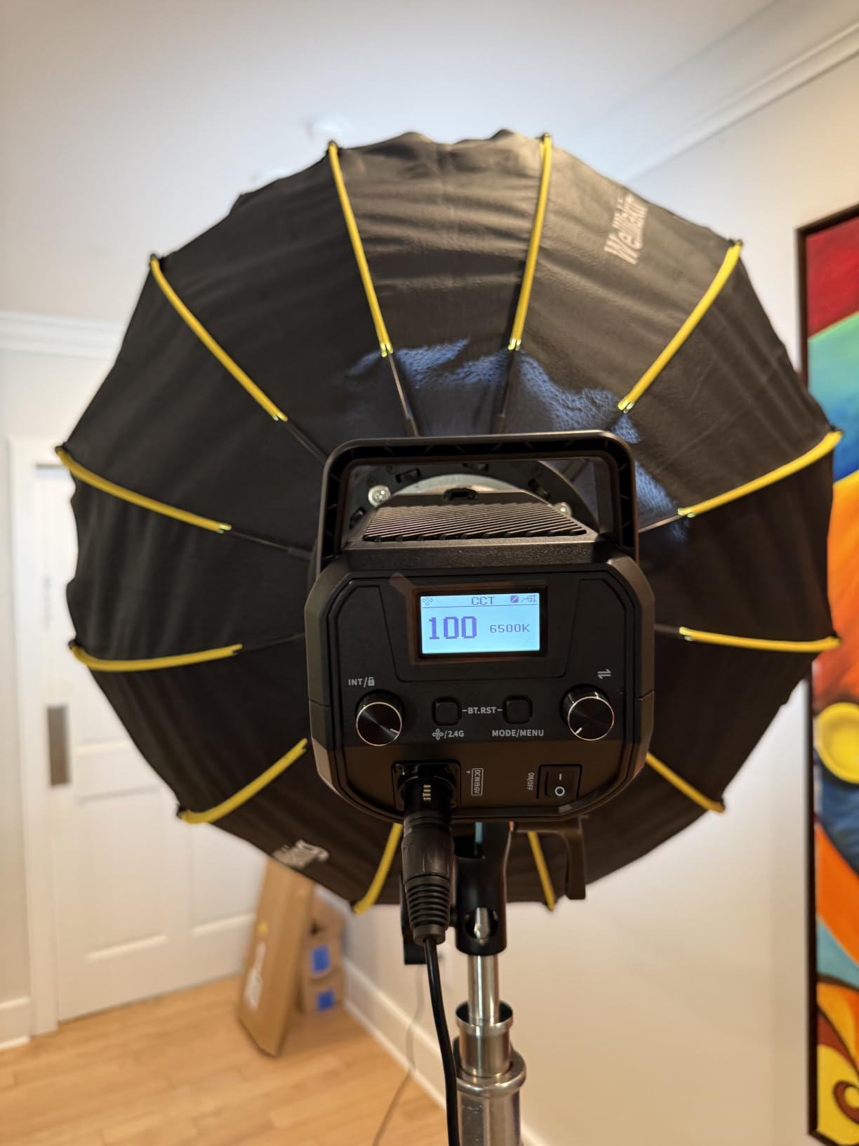 NEEWER FS150B LED Video Light 2.4G/APP Control, 130W Bi Color COB Silent Photography Continuous Output Lighting with 4 Types Precise Dimming, 72000lux/1m, 2700K-6500K, CRI 97+, 12 Effects, Bowens Mount customer photo 1