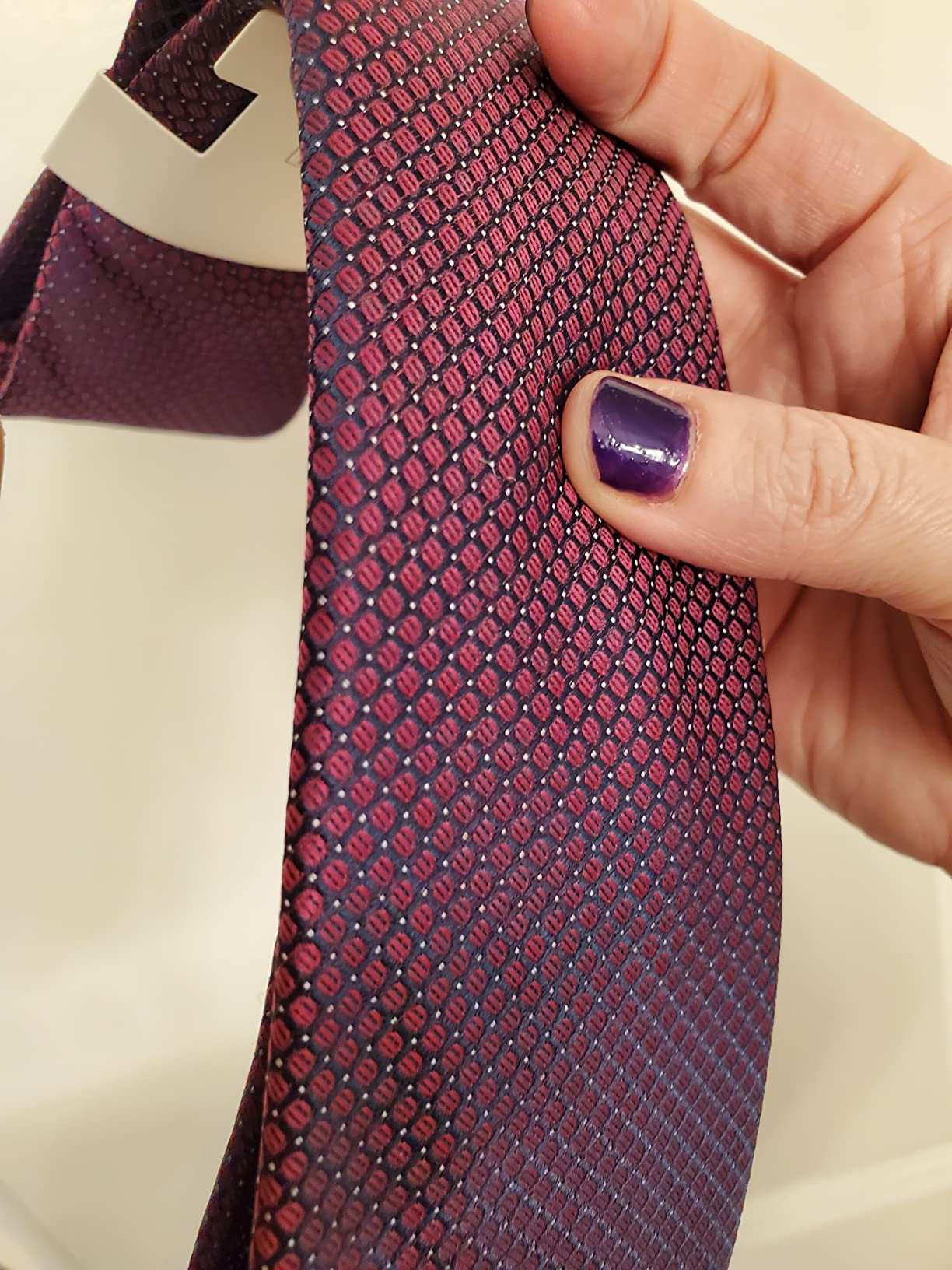 Calvin Klein Men's Micro Dot Pattern Tie (Standard and Extra Long Sizes) customer photo 1