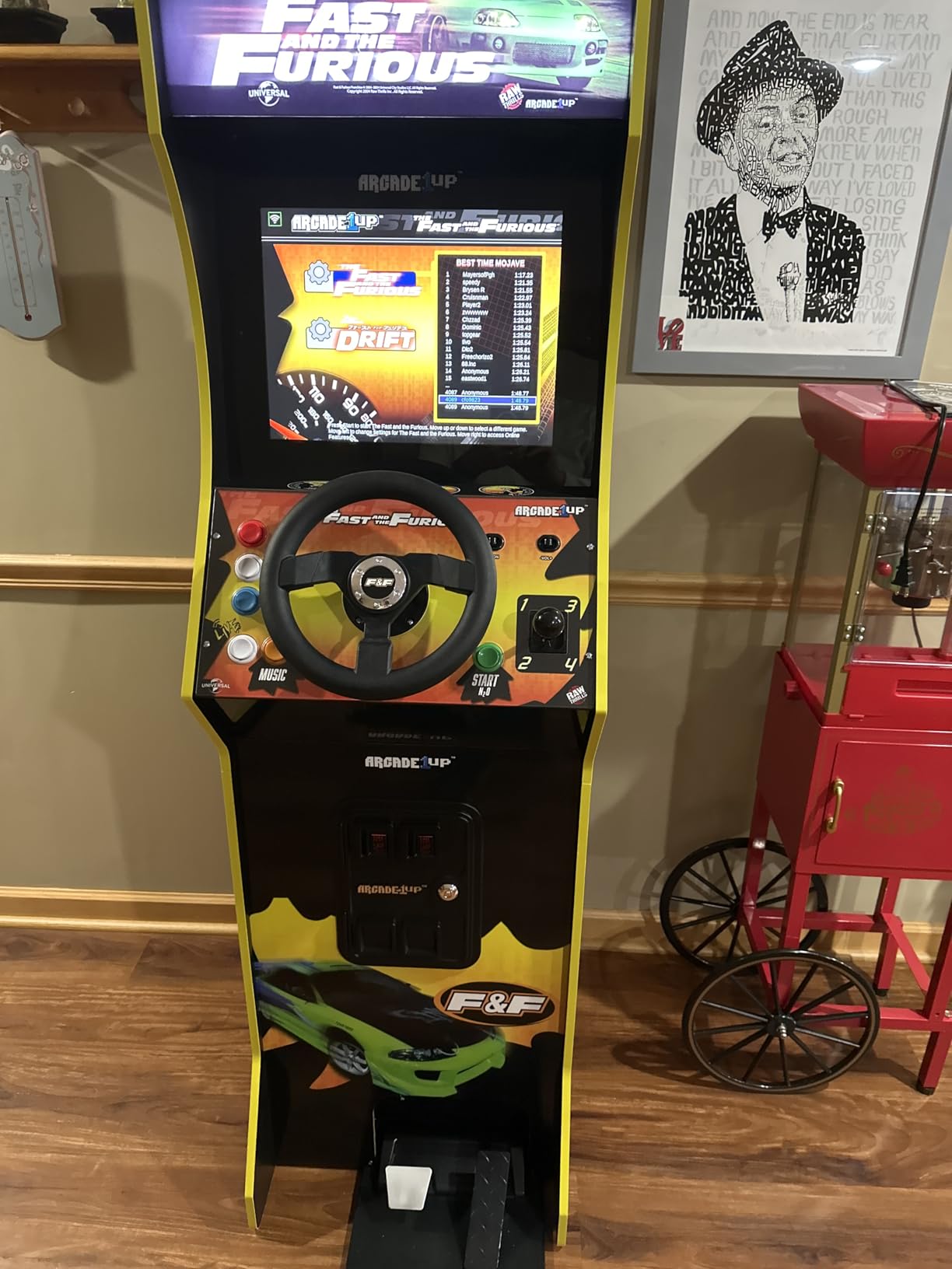 Arcade1Up The Fast and The Furious Deluxe Arcade Machine Gaming Cabinet with Steering Wheel, 4-Position Gear Shift and Wi-Fi Leaderboards customer photo 1