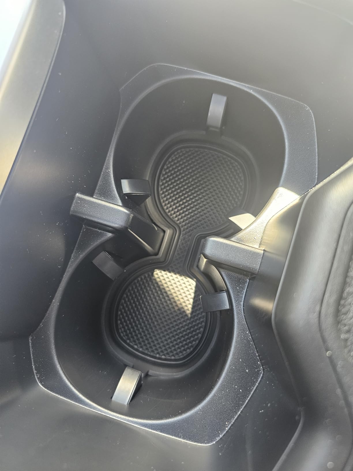 3D Cup Holder Inserts for Toyota RAV4 Accessories 2025 2024 2023 2022 2021 2020 2019 Silicone Cup Coaster Mats Pad Center Console Liner (2Pcs Set, Black Trim) customer photo 1