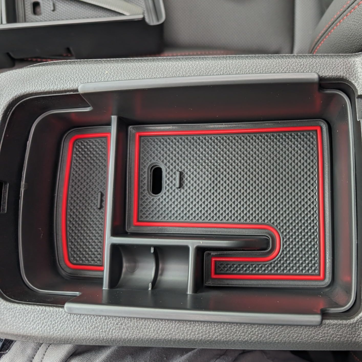 EDBETOS Center Console Organizer Tray Compatible with 2024 2025 2026 Chevy Trax Accessories LS 1RS LT 2RS ACTIV Interior Secondary Armrest Storage Box Insert Tray, ABS Material customer photo 2