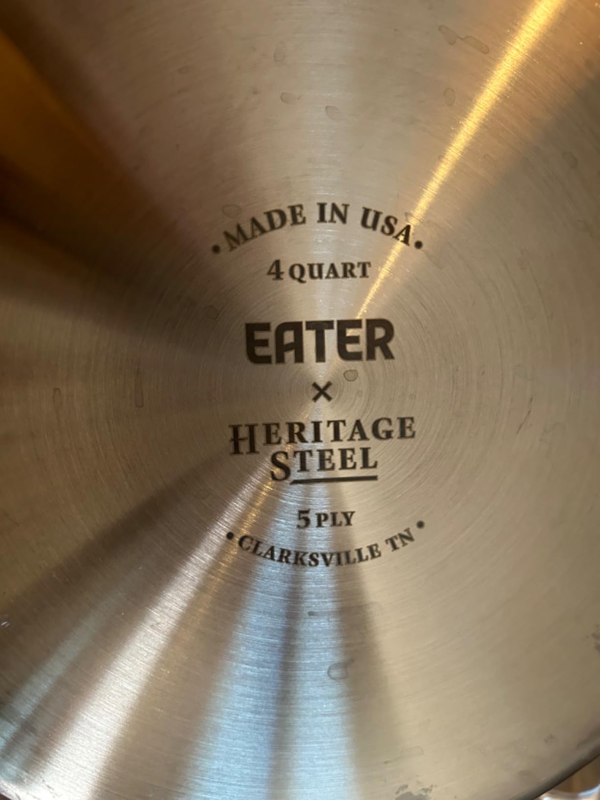 Heritage Steel x Eater 4 Quart Sauté Pan, Made in USA, 5-Ply Fully Clad Stainless Steel Saute Pan, Stay Cool Handle, Non Toxic Induction Pan customer photo 2