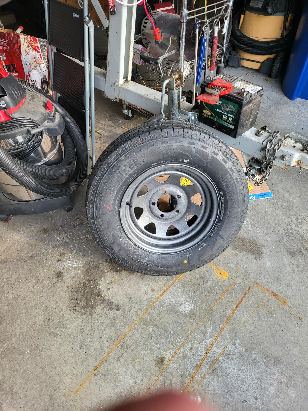 Roundrule ST Hikee Semi Steel Premium Trailer Radial Tire-ST215/75R14 215/75/14 215/75-14 108/103L Load Range D LRD 8-Ply BSW Black Side Wall customer photo 1