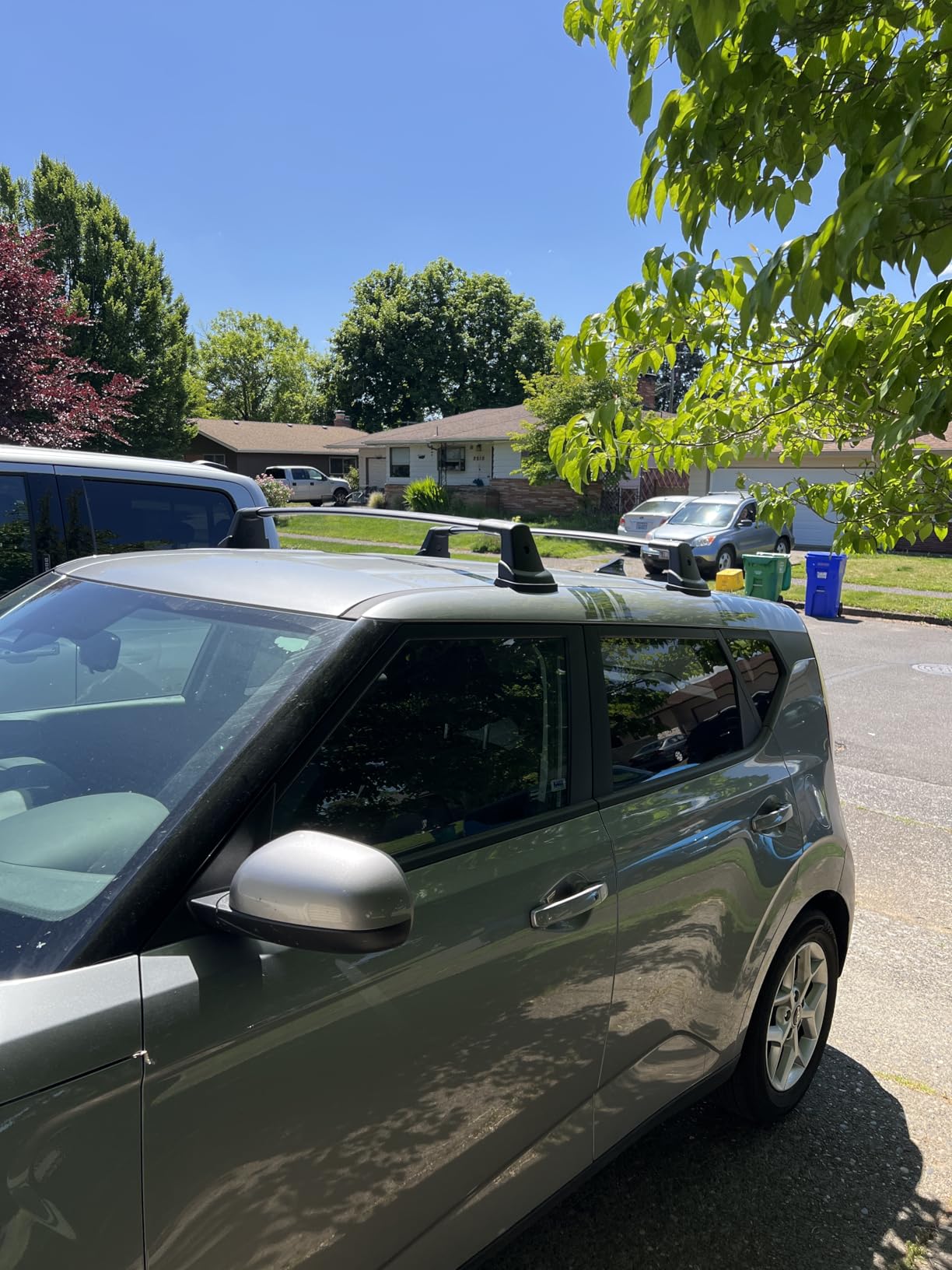 Anti-Theft 220lbs Heavy Duty Roof Rack Cross Bar Compatible with Kia Soul 2020-2026, Aluminum Roof Racks Cross Rail customer photo 1