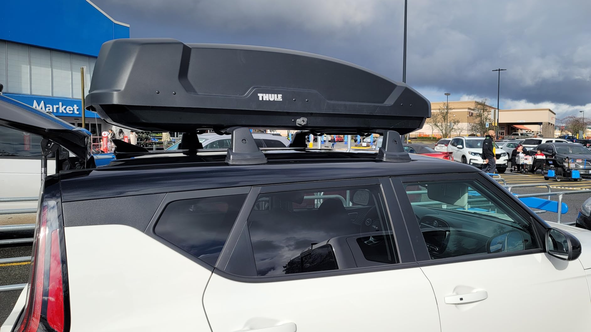 Anti-Theft 220lbs Heavy Duty Roof Rack Cross Bar Compatible with Kia Soul 2020-2026, Aluminum Roof Racks Cross Rail customer photo 2