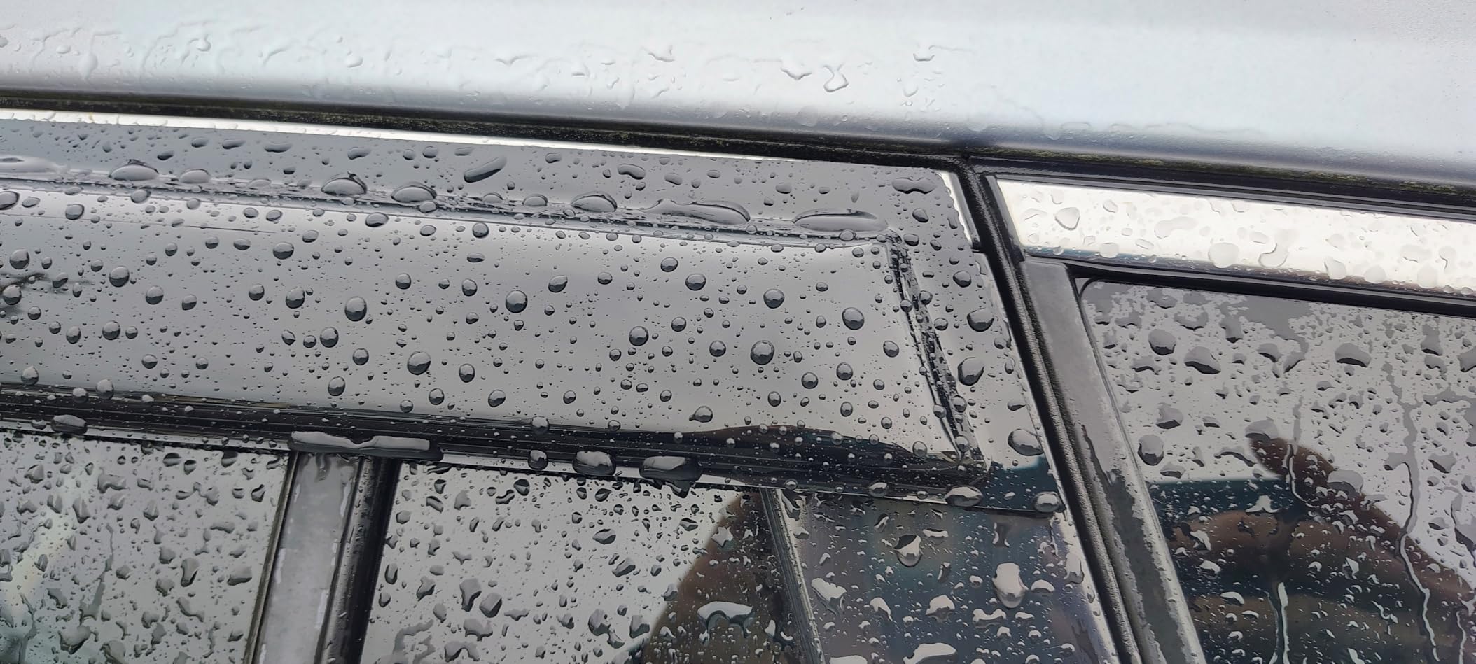 Rain Guards for Volkswagen Golf MK6 Hatchback 2010-2014, Tape-on Side Window Deflectors for Volkswagen Golf, Window Visors for Volkswagen Cars, Car Accessories 4 Rain Guards & 2 Car Coasters customer photo 2