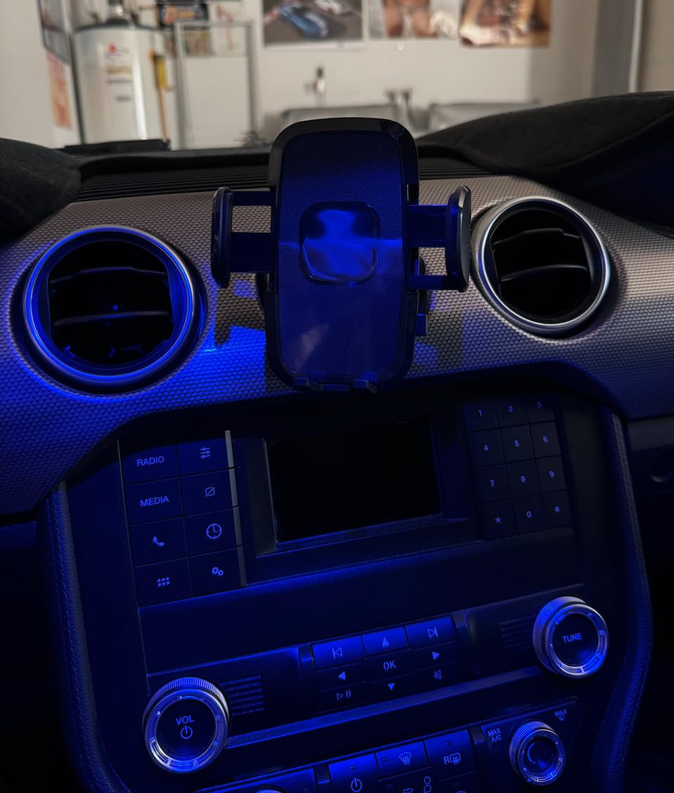 Car Cell Phone Holder Mount for Ford Mustang EcoBoost GT Premium Shelby GT 350 500 2015-2023 Accessories Circular Air Vents customer photo 2