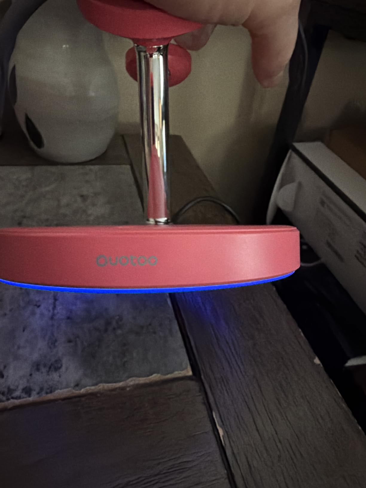 3 in 1 MagSafe Wireless Charger Stand for iPhone Apple Watch AirPods | Adjustable Blue Ambient Light, 15W Magnetic Charging Station for iPhone 17 16 15 14 13 12 Series customer photo 1