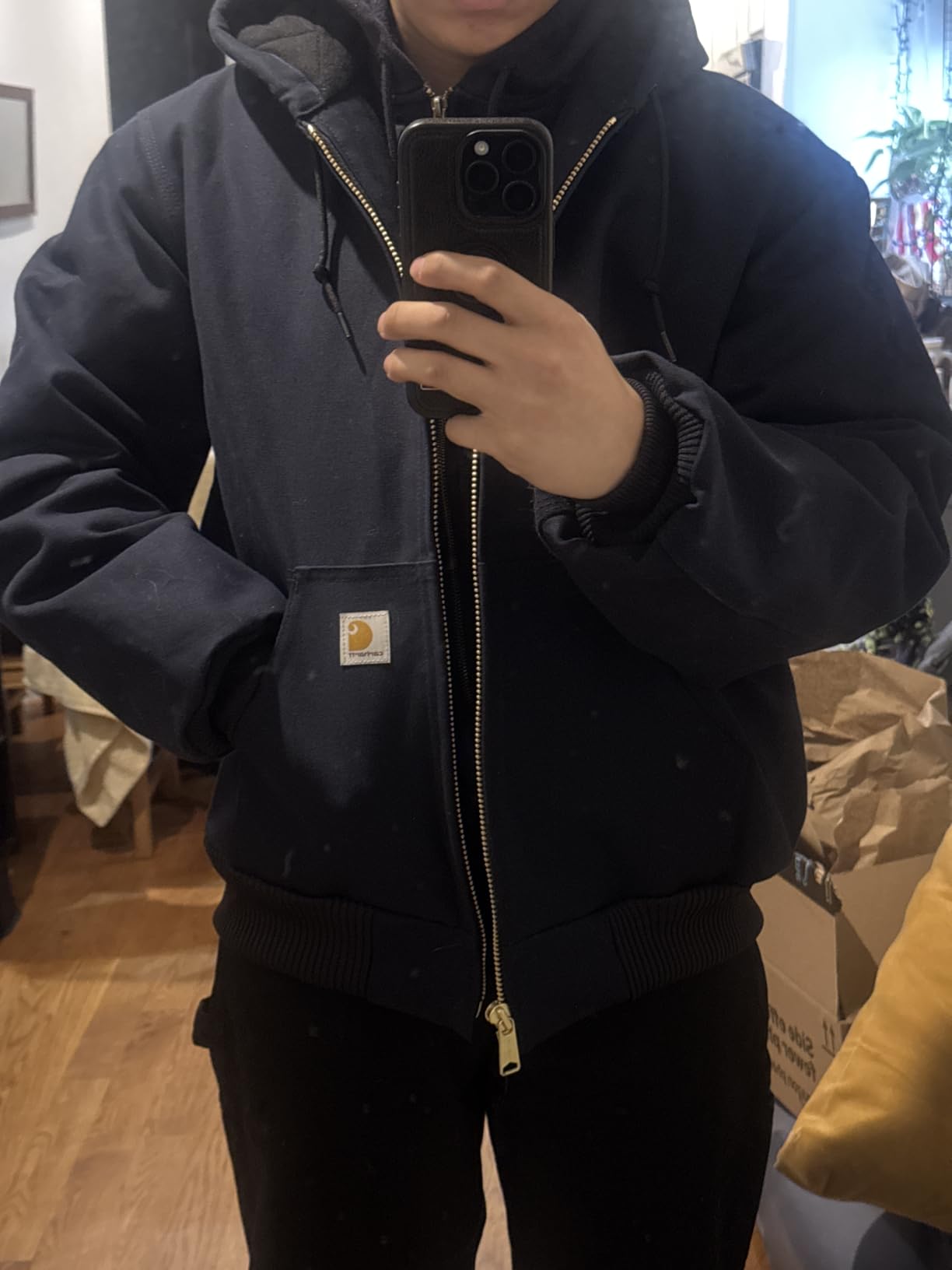 Carhartt Men's Iconic J140 Firm Duck Active Jac customer photo 2