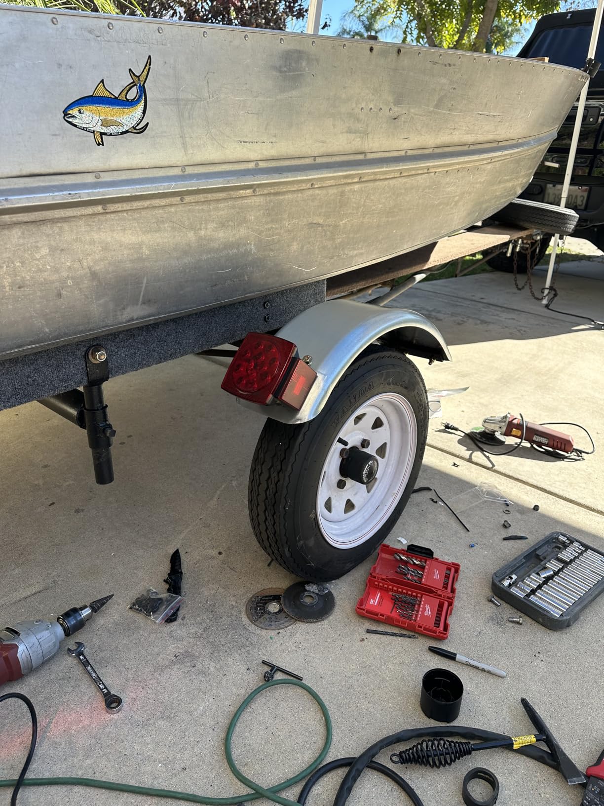 Tie Down Trailer Fenders - Single Axle, 16 Gauge Galvanized Steel - For 13
