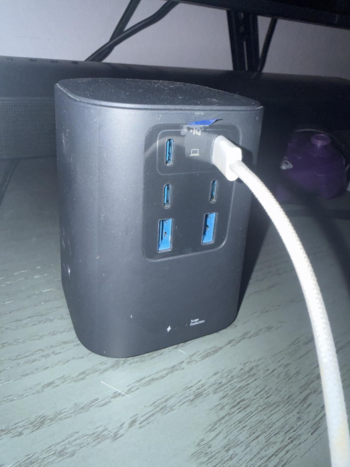 Anker Desktop Charger, 9-in-1 Power Strip with 300J Surge Protector, 100W | USB C Charger with 3 AC, 4 USB C, 2 USB A, 5ft Flat Plug Extension Cord with Multiple Devices, Home Office, Desk Accessories customer photo 2