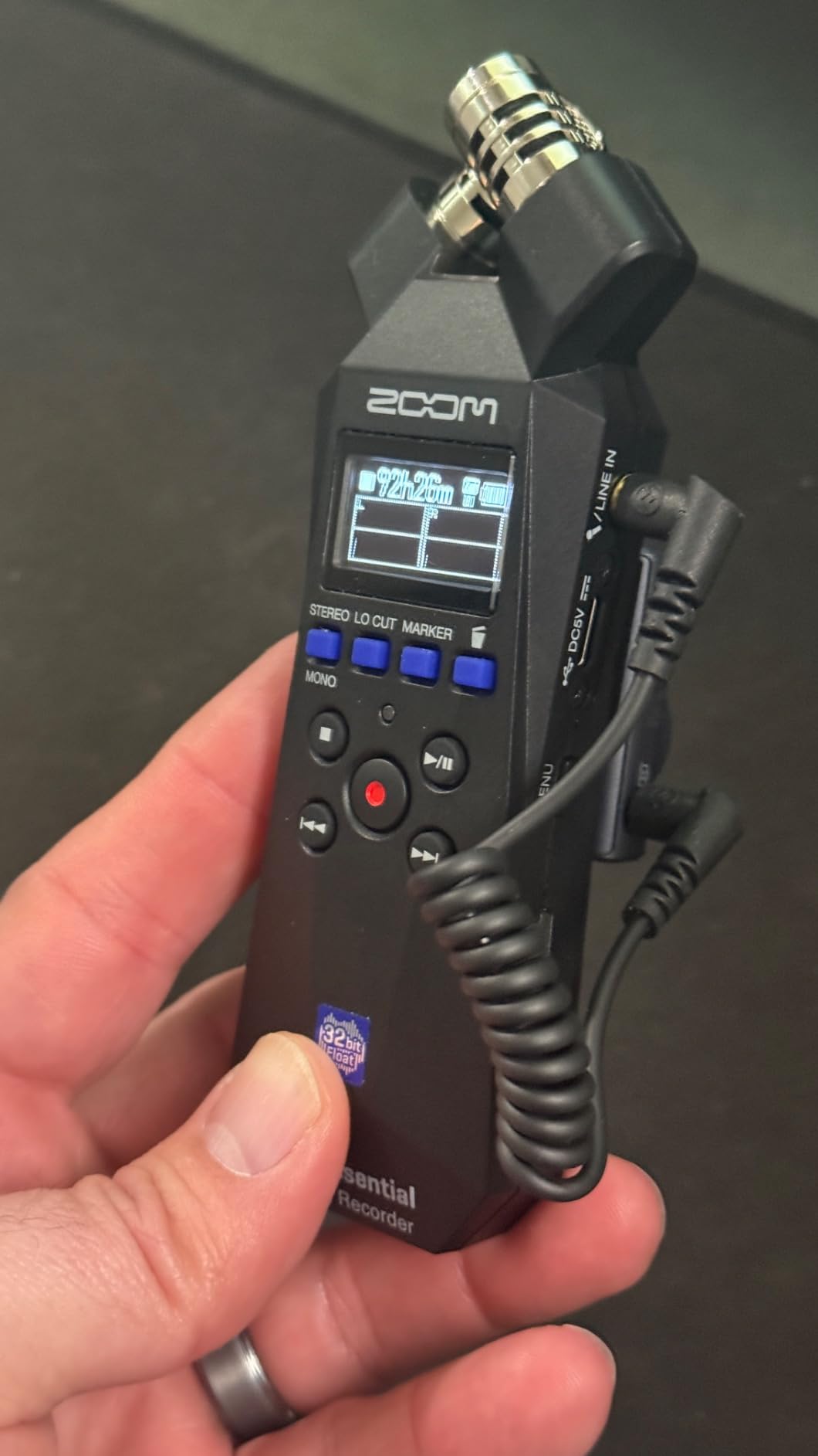 Zoom H1 Essential Recorder for Musicians, Podcasters & Content Creators | Clip-Free Audio with 32-Bit Float, X/Y Stereo Mics, USB Microphone Mode, 10-HR Battery, Accessibility Features customer photo 2