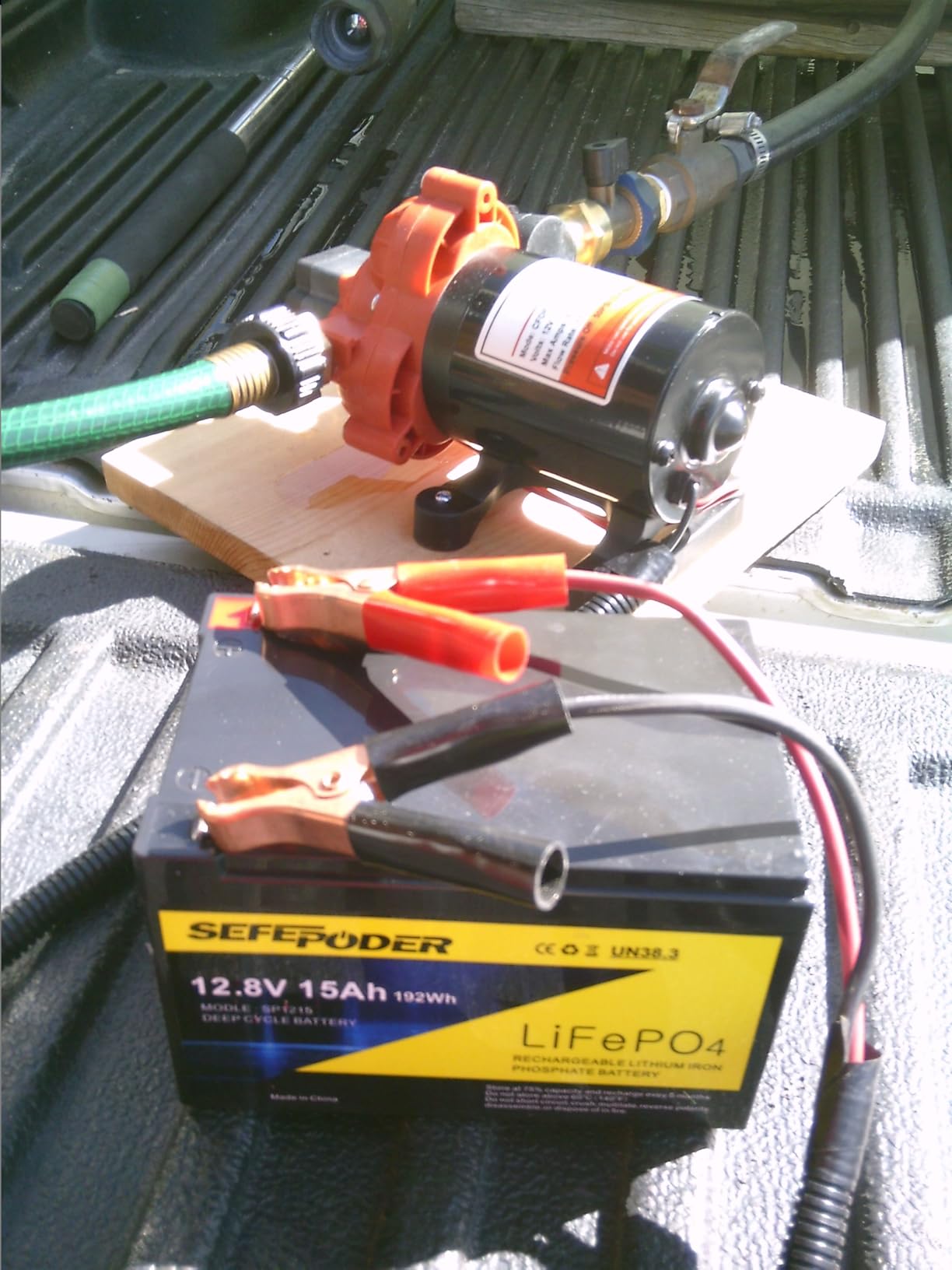 SEFEPODER 2 Pack 12V 15Ah LiFePO4 Deep Cycle Battery, 2000+ Cycles Rechargeable Battery for Scooter, Lighting, Power Wheels, Fish Finder and More with Built-in 16A BMS customer photo 1