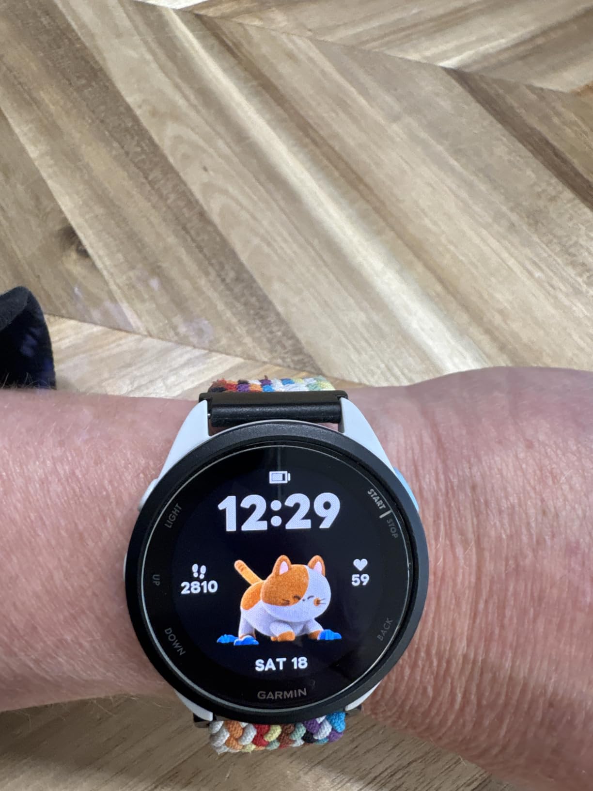 Garmin Forerunner 165, Running Smartwatch, Colorful AMOLED Display, Training Metrics and Recovery Insights, Black customer photo 2