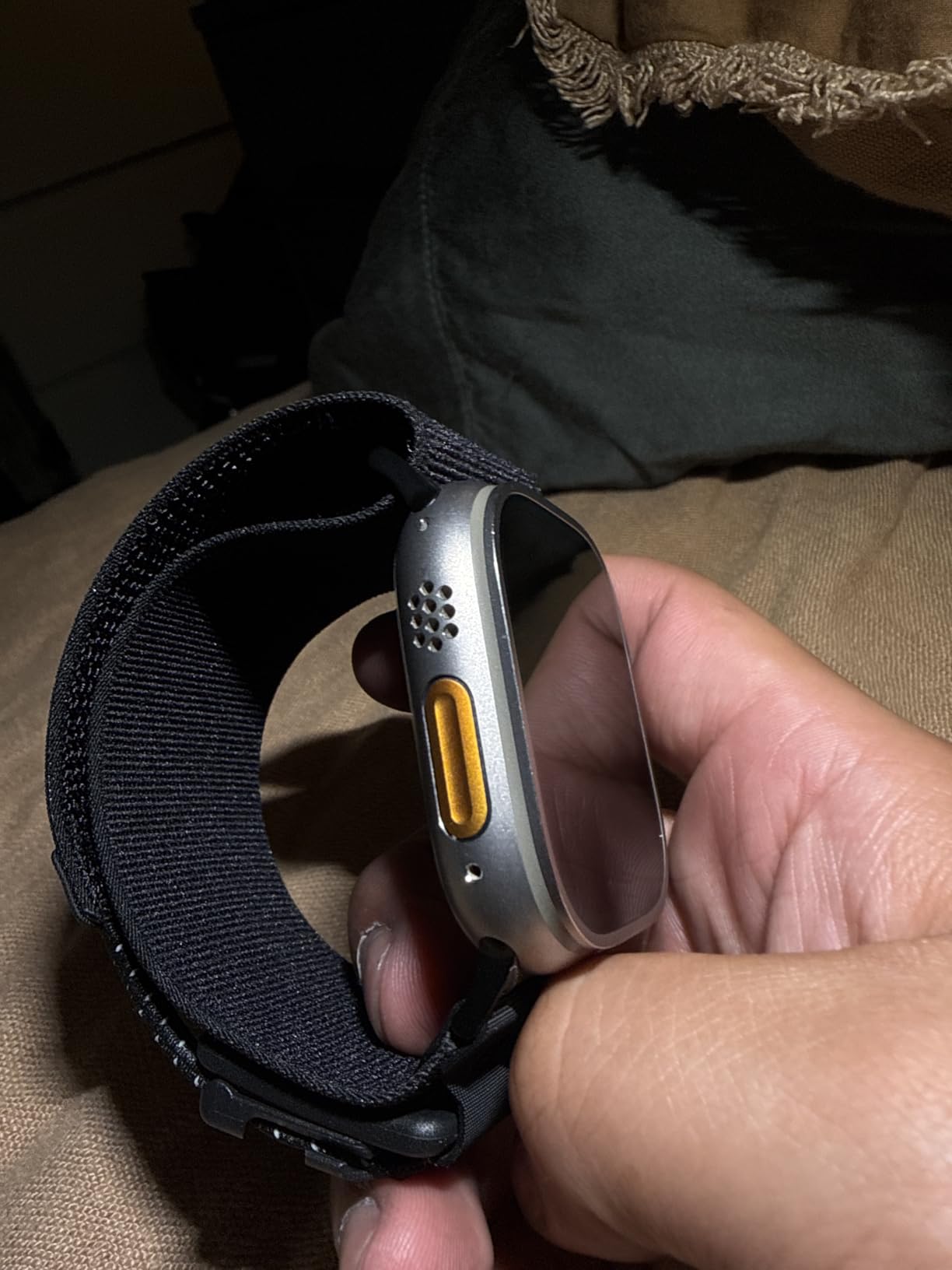 Apple Watch Ultra 2 [GPS + Cellular, 49mm] - Titanium Case With White Ocean Band, One Size (Renewed) customer photo 1