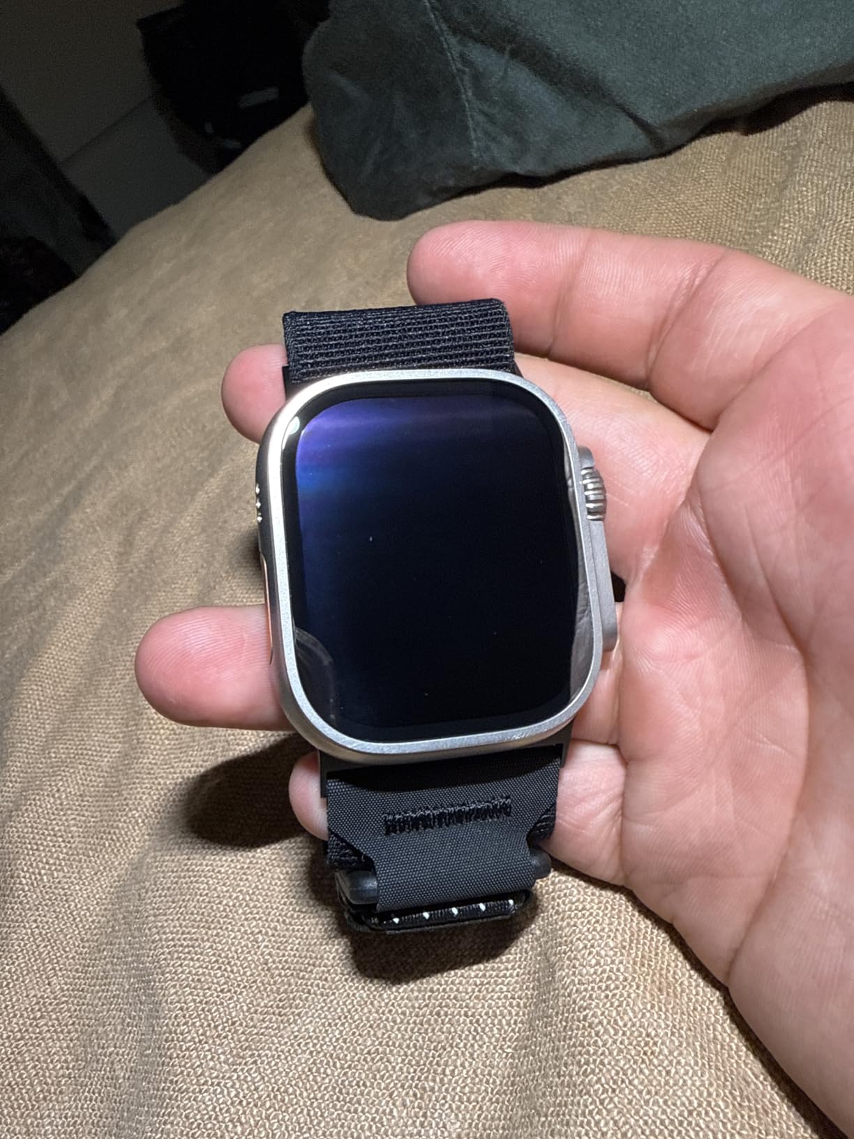 Apple Watch Ultra 2 [GPS + Cellular, 49mm] - Titanium Case With White Ocean Band, One Size (Renewed) customer photo 2