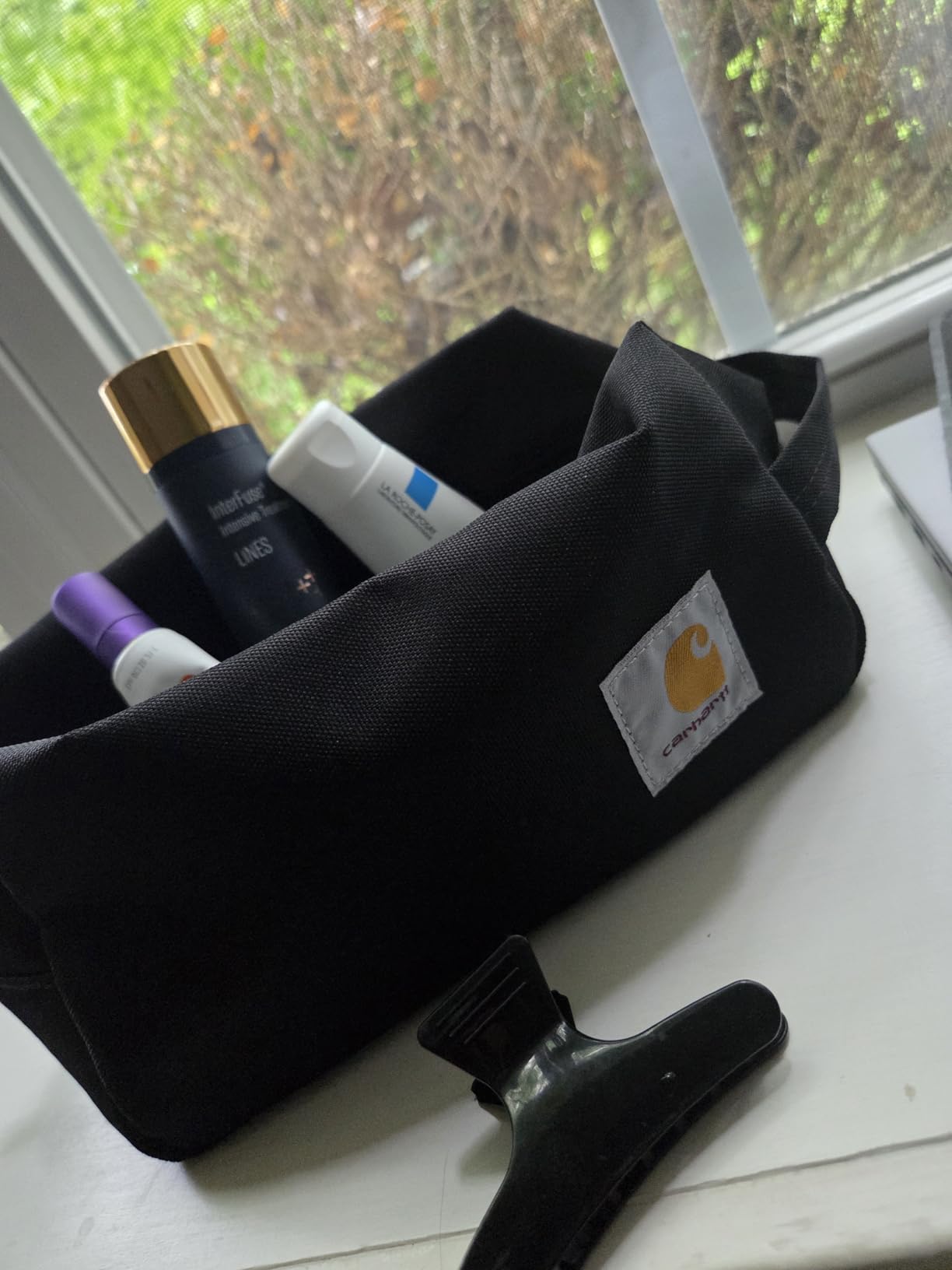 Carhartt Durable Travel Kit, Organize Essentials W/the Water Resistance Toiletry Bag, Black customer photo 1