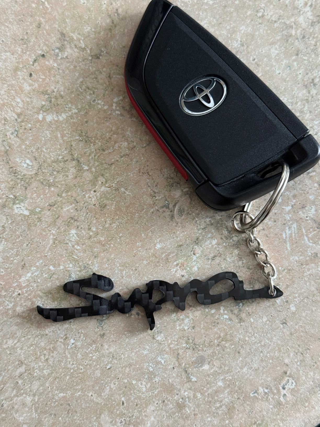 Real Carbon Fibre Keychain for Toyota Supra JZA80 (Mk4), A70 (Mk3), A90 (Mk5), A91, A80, 2JZ, Accessories Gift customer photo 1