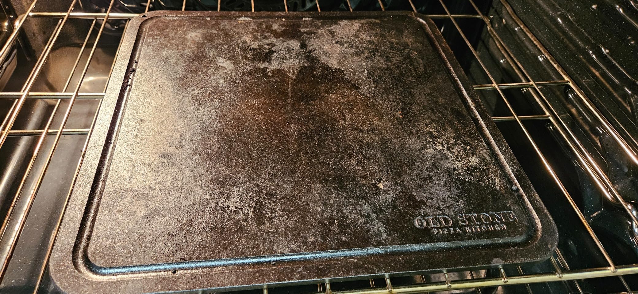 Old Stone Pizza Steel for Oven, 14x14-Inch, 1/4-inch Thick customer photo 1
