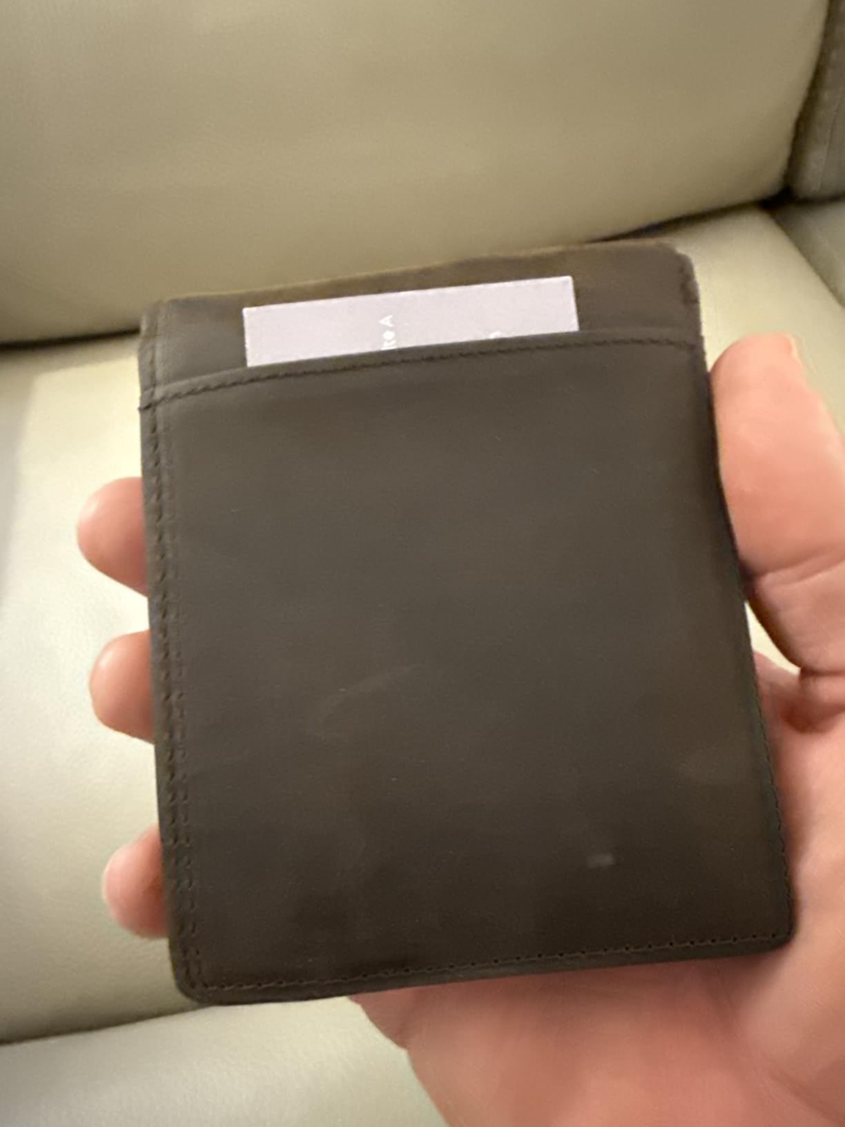 Mens Wallet Genuine Leather Bifold RFID Blocking Wallet for Men with 1 ID Window 13 Card Holders 2 cash pockets 1 Gift Box customer photo 1