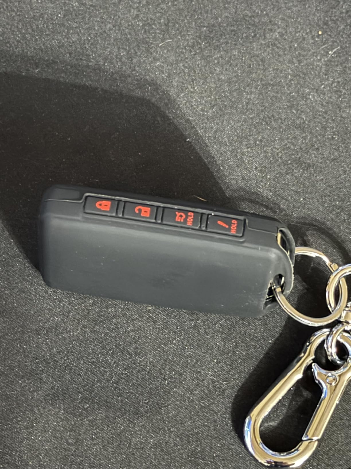 TANDRIVE Key Fob Cover Compatible with 2026 2025-2019 Mazda CX-5 CX-30 CX-50 CX70 CX90 3 6 CX-9 MX-5 Miata, Silicone, 4-Button, 2-Pack, Black and Black customer photo 2
