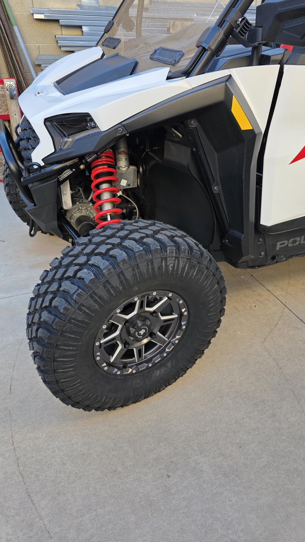 Bullite BT-02 Lancer UTV ATV Wheels Gunmetal Gray Rims 14x7, 4x156 Bolt Pattern, 5+2 Offset, Compatible with Polaris RZR 1000 XP/Ranger XP 900/1000 customer photo 2