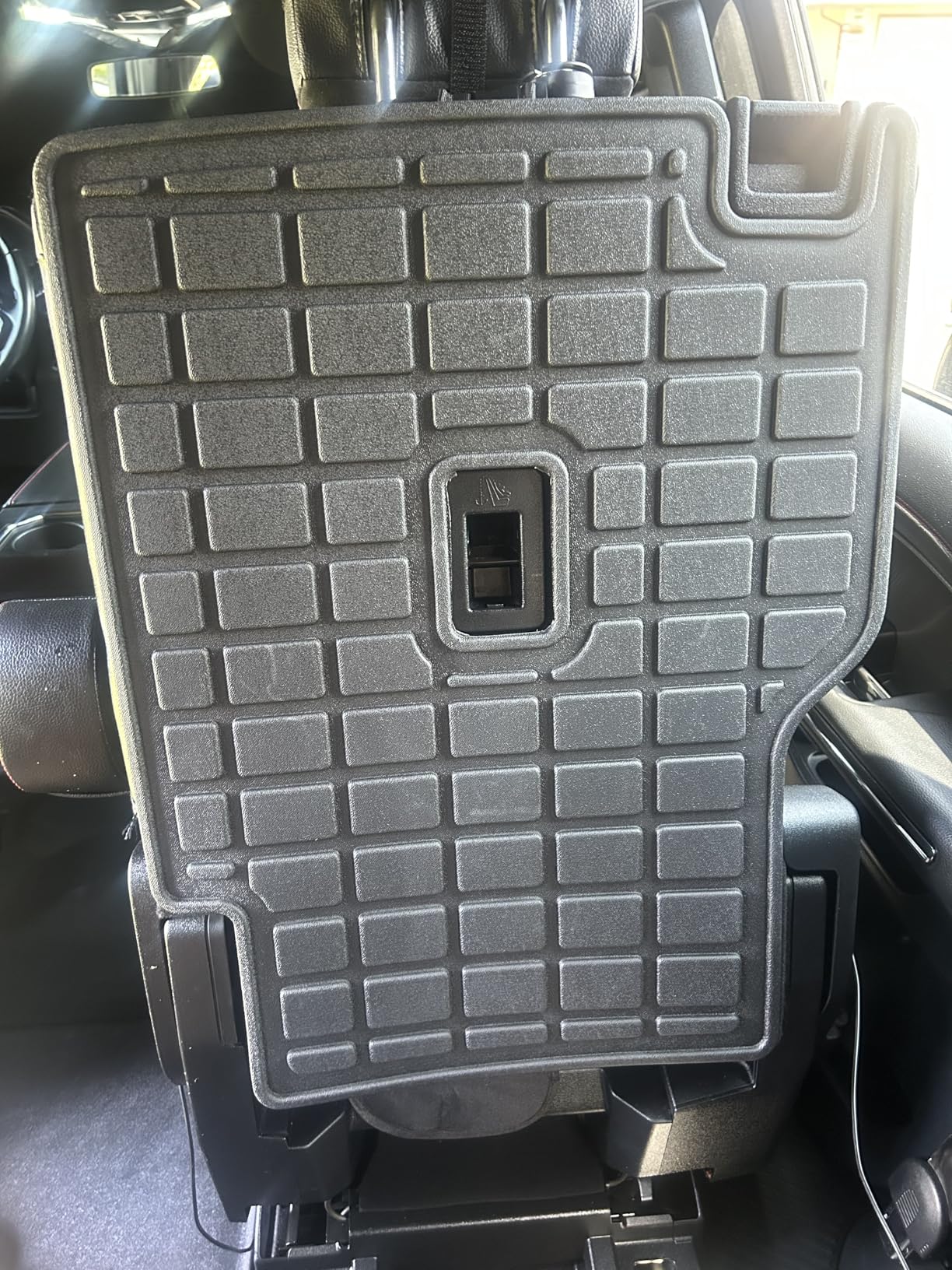 powoq Trunk Mat Compatible with 2018-2024 Ford Expedition/Lincoln Navigator 3rd Backrest Mat Replacement for 2018-2024 Ford Expedition Accessories(Trunk Mat+3rd Row Backrest Mat) customer photo 2