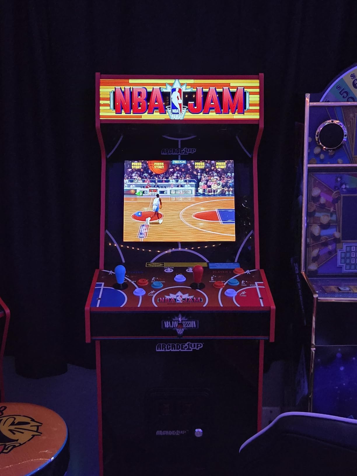 Arcade1Up NBA JAM Deluxe 2-Player Home Arcade Machine, Over 5-Foot Cabinet with Online Multiplayer, Light-Up Marquee, and 3 Classic Basketball Games customer photo 1