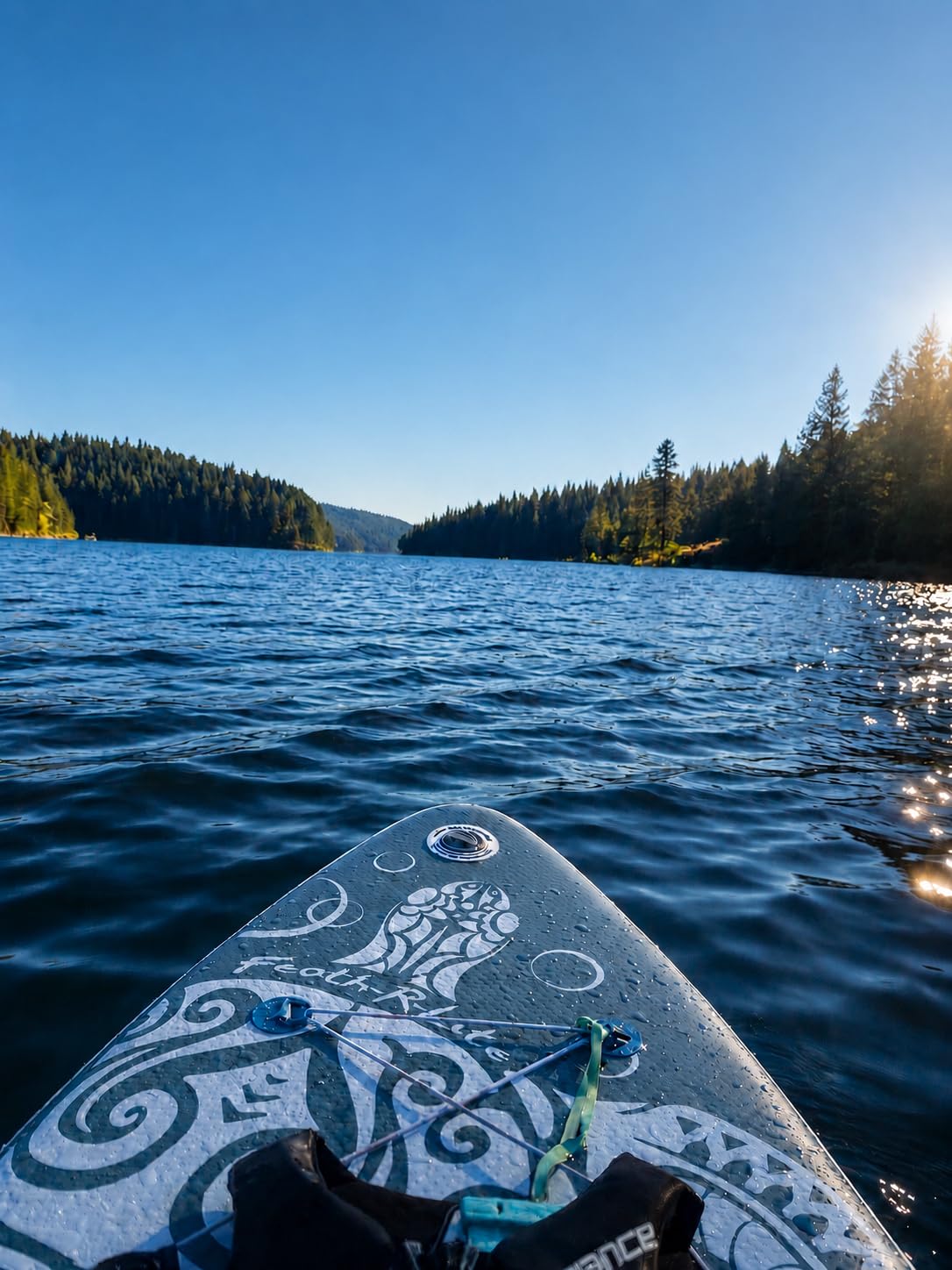 FEATH-R-LITE Inflatable Ultra-Light 10'x30''/10'6''x33'' Stand Up Paddle Board for All Skill Levels with Premium SUP Paddleboard Accessories, Non-Slip Comfort Deck for Youth & Adults customer photo 1