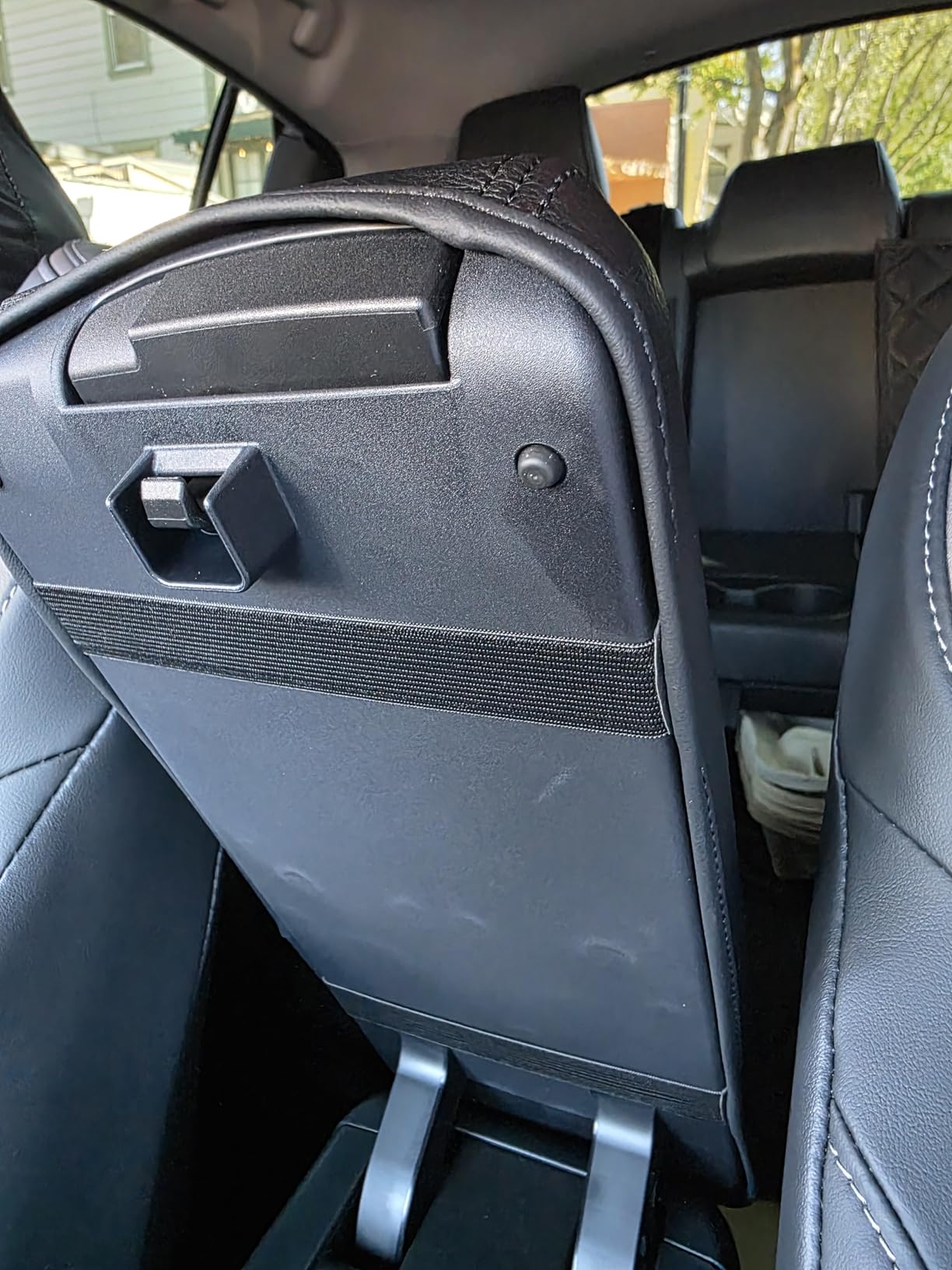 2023 2024 2025 2026 Prius Center Console Cover for Toyota Prius (LE/XLE/Limited/Nightshade Edition), Waterproof&Comfy Leather Armrest Cover 2026 2025 Prius Accessories (Leather) customer photo 2