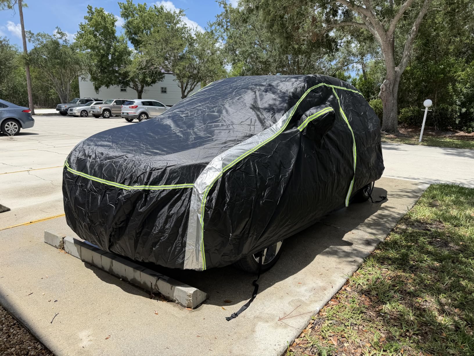 Cartist 420D Car Cover Fits for Ford Edge 2007-2025 2026, All Weather Waterproof Car Covers for Edge Accessories with Zipper Door & Reflective Safety Strips, Sun Rain Snow Dust UV Protection customer photo 2