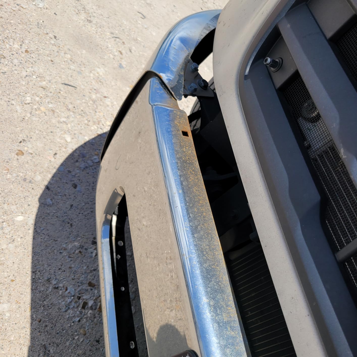 HECASA Front Bumper Assembly Compatible with 2003-2021 Freightliner M2 106 112 Models A2126683005 A2127811016 A2127811017 Steel Chrome Silvery customer photo 2