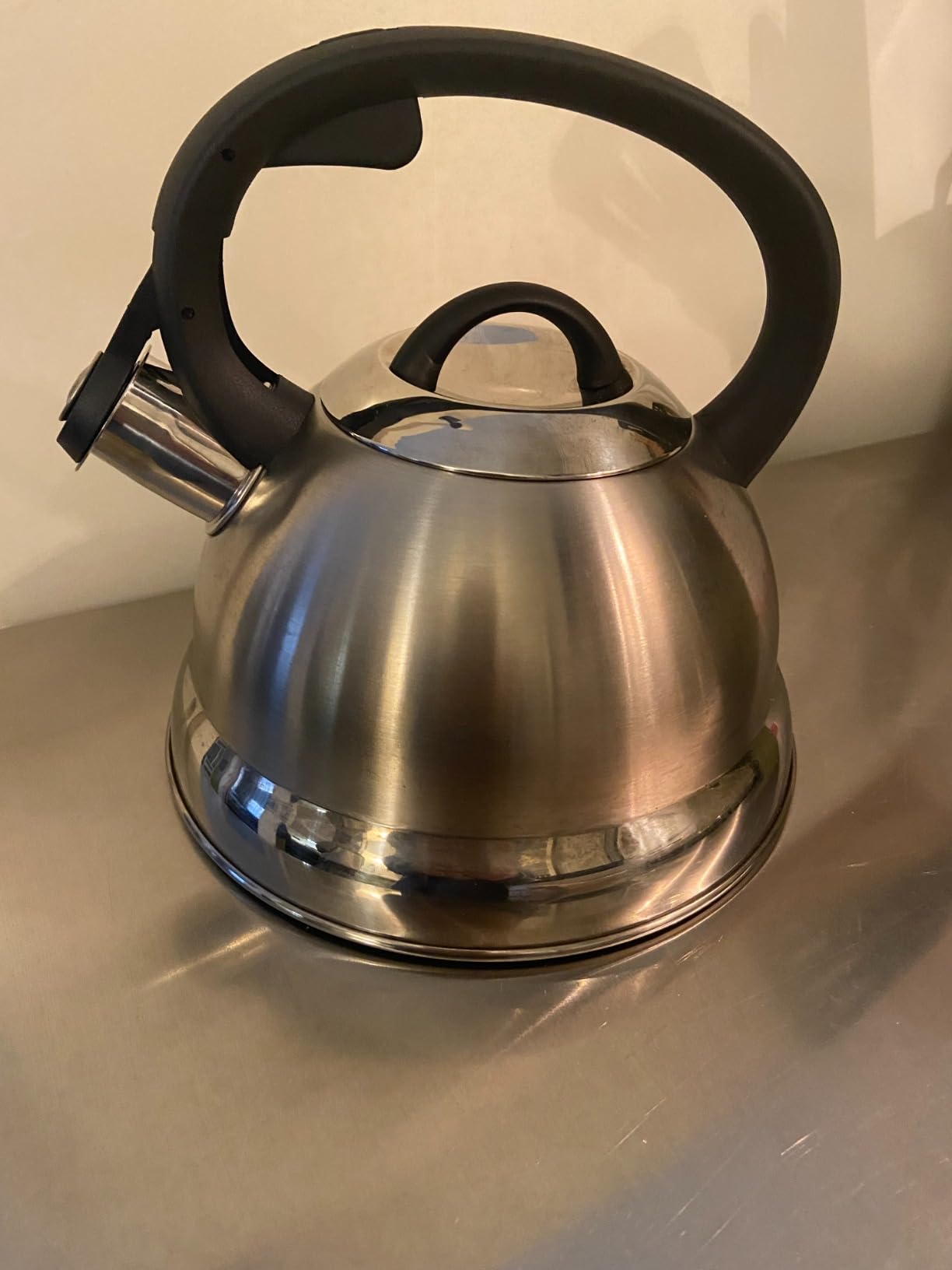 Mr. Coffee Armidale 2.5QT Whistling Tea Kettle, Large Brushed Stainless Steel Kettle for Stovetop, Durable Fast-Boil Tea Pot customer photo 2