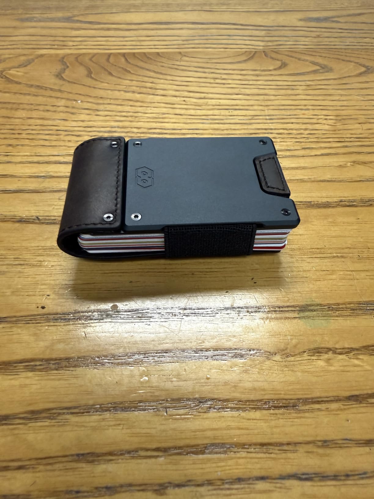 PROOF Wallet | Slim Minimalist Wallets for Men | Leather & Metal | RFID Wallet | Front/Back Pocket | Gift Box | Veteran Owned customer photo 2