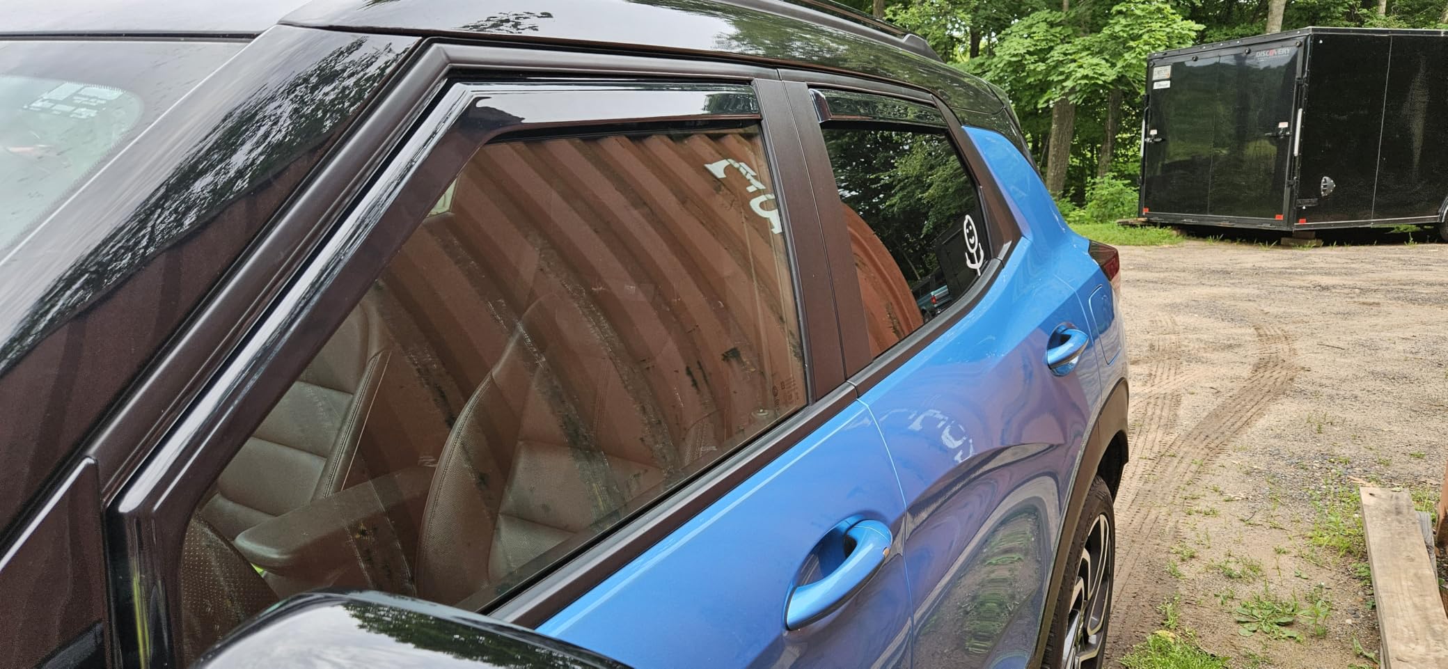 Nilight in-Channel Window Visors for 2015-2022 Chevrolet Chevy Trax 4-Door SUV, Smoke Rain Guards Vent Deflectors, Fits LS LT Premier, 4PCS customer photo 1