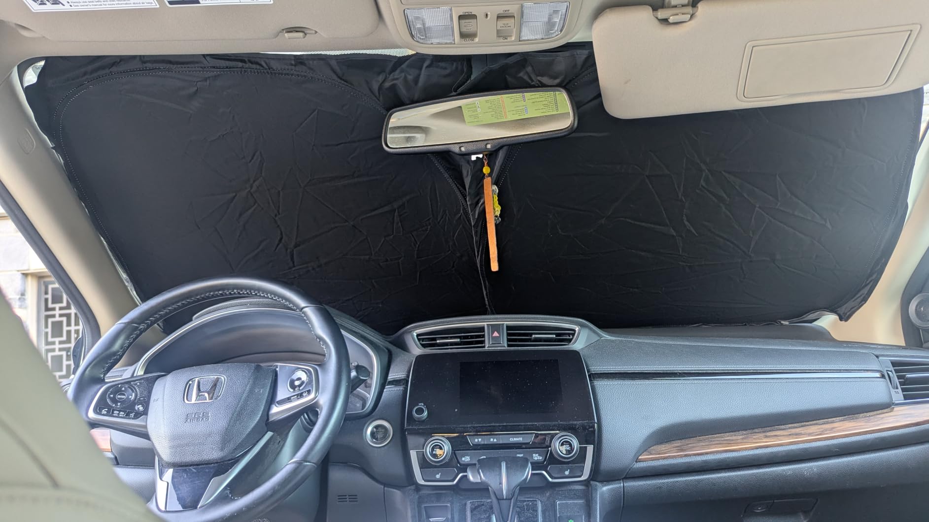 for Ford Edge 2015-2024 Windshield Sun Shade - 4 Layers Car Sunshades for Front Windows Shade Cover Custom Fit Edge Sun Visor 250T Retractable Shade Blocks UV Rays Car Accessories customer photo 1