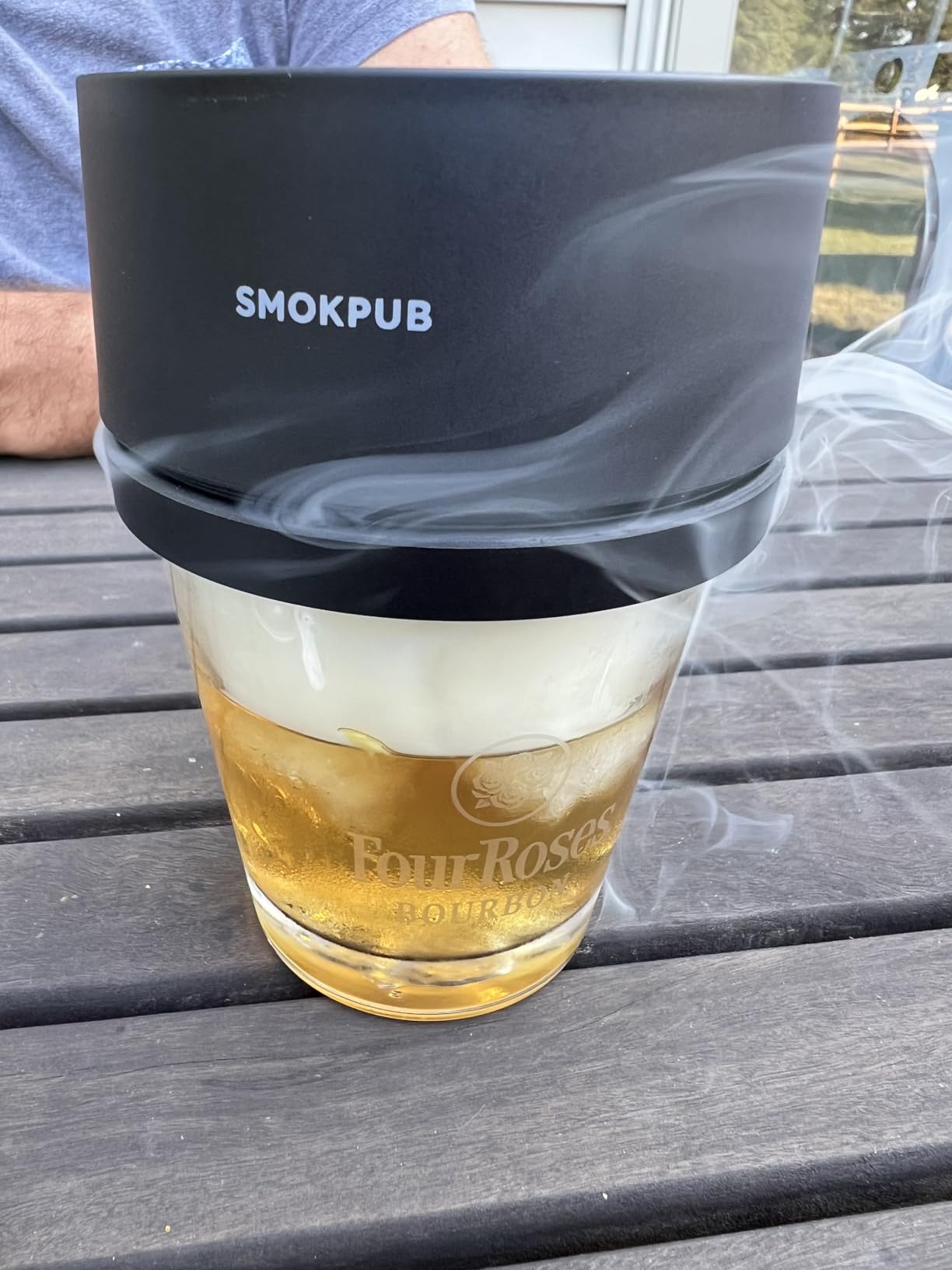 Electric Whiskey Smoker Kit, Rechargeable Cocktail Smoker with 6 Wood Chips, Flameless Heating System, Old Fashioned Drink Smoker Kit, Bourbon Whiskey Gifts for Men,Dad,Husband customer photo 1